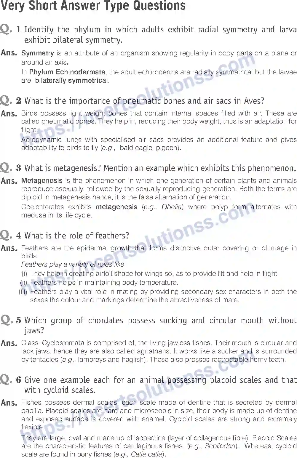 NCERT-Exemplar-Solution-Class-11-Biology-Animal-Kingdom-80-page-6