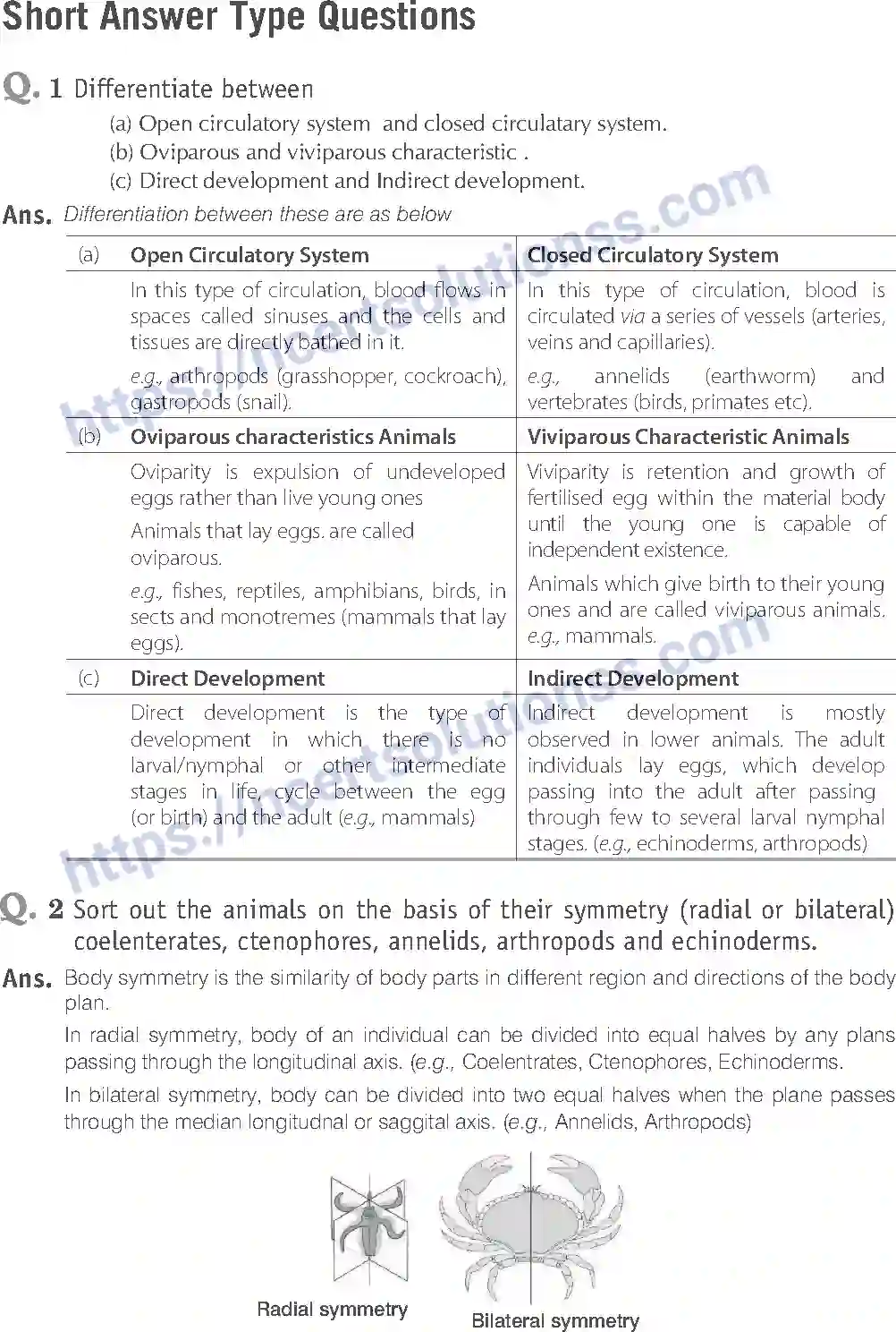 NCERT-Exemplar-Solution-Class-11-Biology-Animal-Kingdom-80-page-9