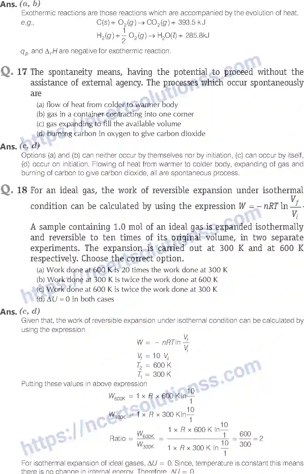 NCERT-Exemplar-Solution-Class-11-Chemistry-Thermodynamics-104-page-6