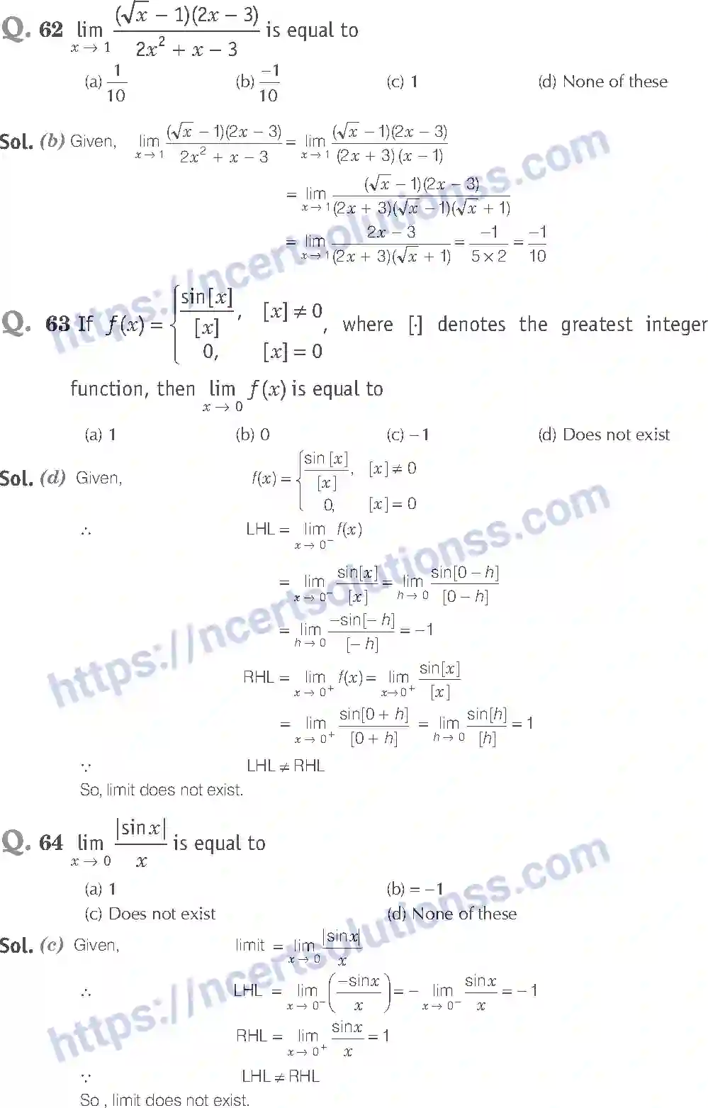 NCERT-Exemplar-Solution-Class-11-Mathematics-Limits-And-Derivatives-73-page-26