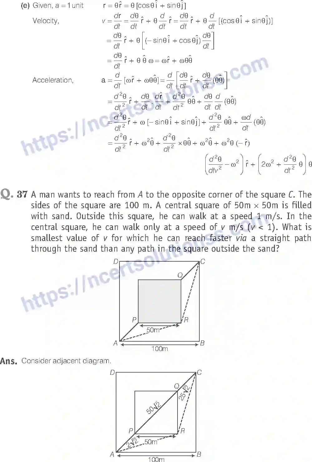 NCERT-Exemplar-Solution-Class-11-Physics-Motion-In-a-Plane-115-page-24