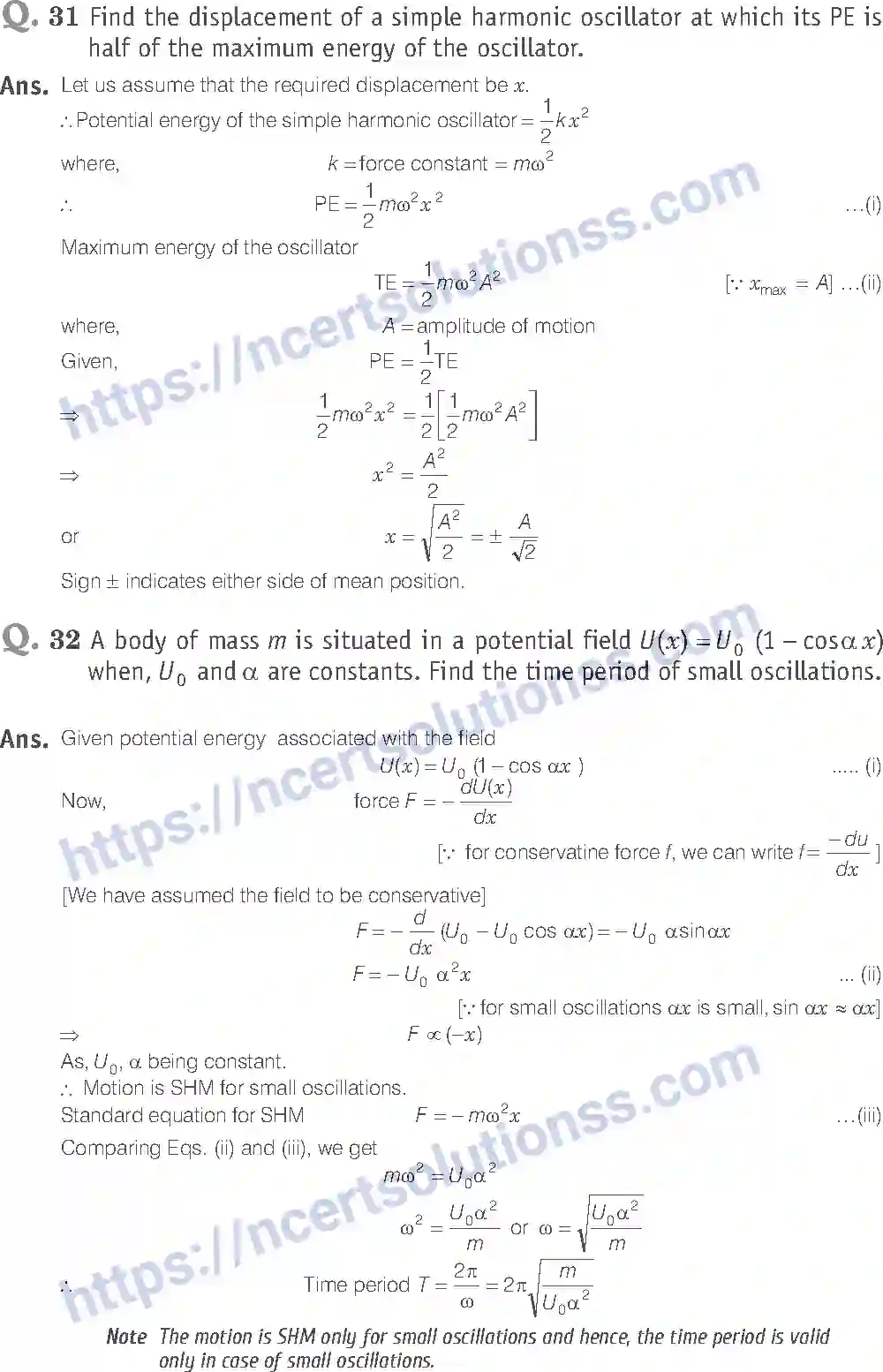 NCERT-Exemplar-Solution-Class-11-Physics-Oscillations-125-page-18