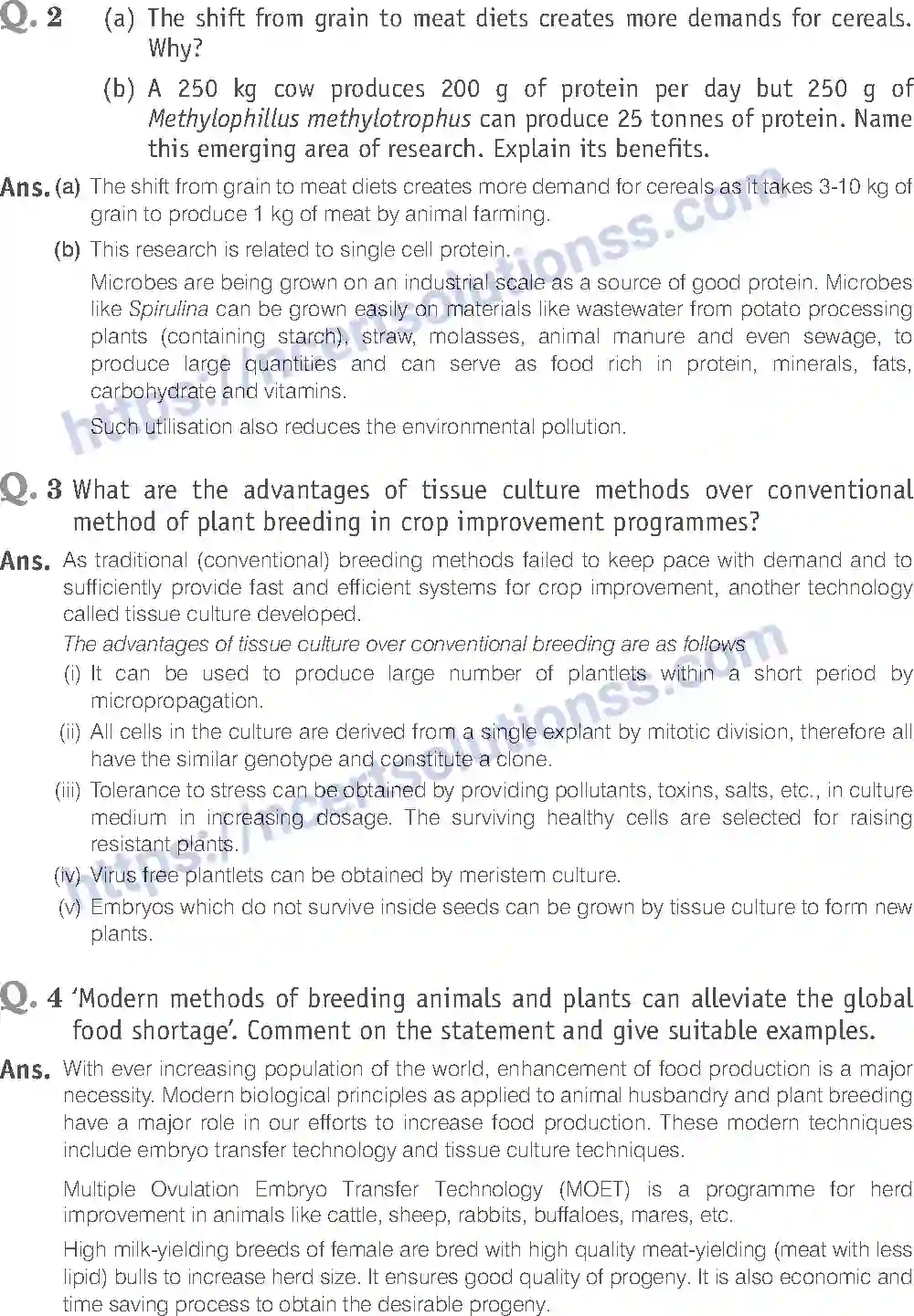 NCERT-Exemplar-Solution-Class-12-Biology-Strategies-for-Enhancement-in-Food-Production-22-page-17