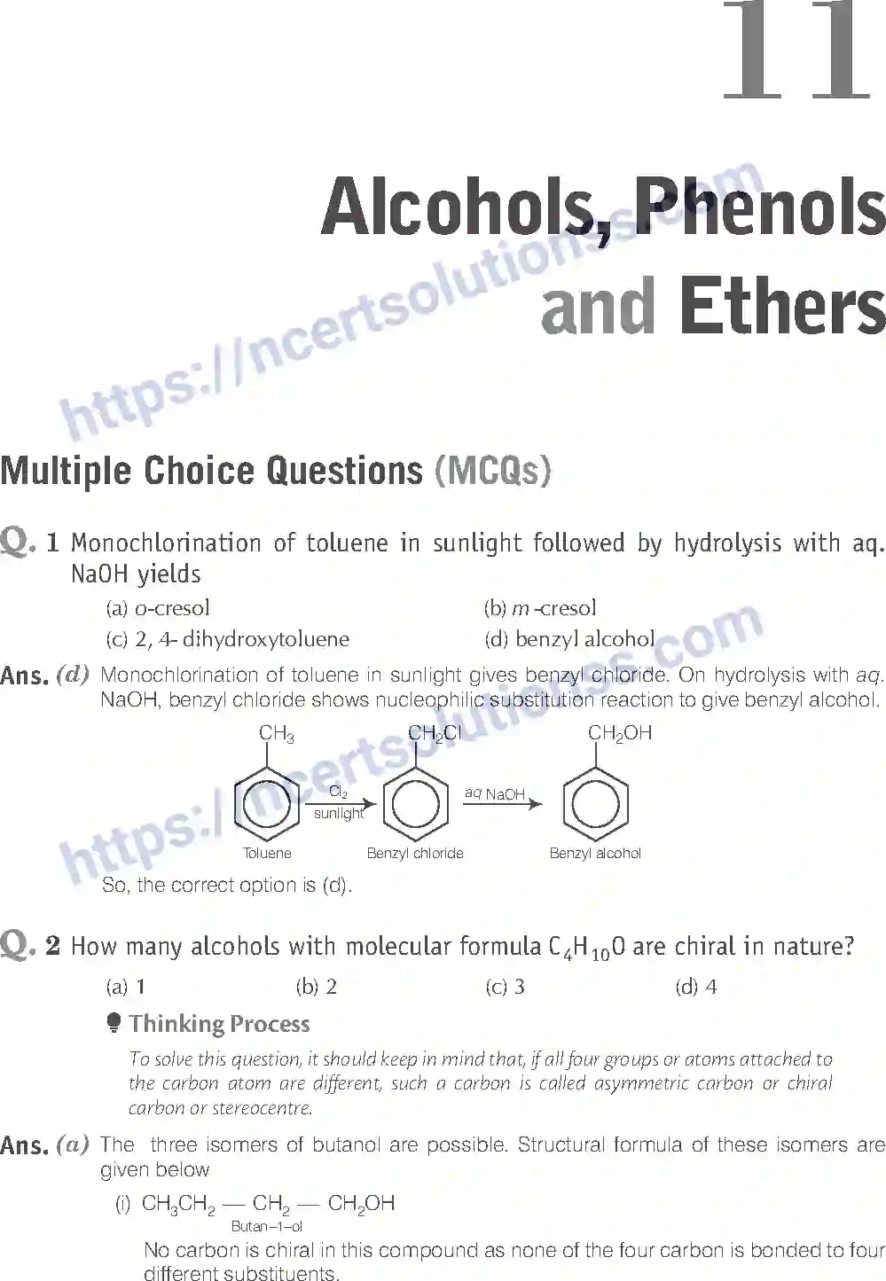 NCERT-Exemplar-Solution-Class-12-Chemistry-Alcohols-Phenols-and-Ethers-40-page-1