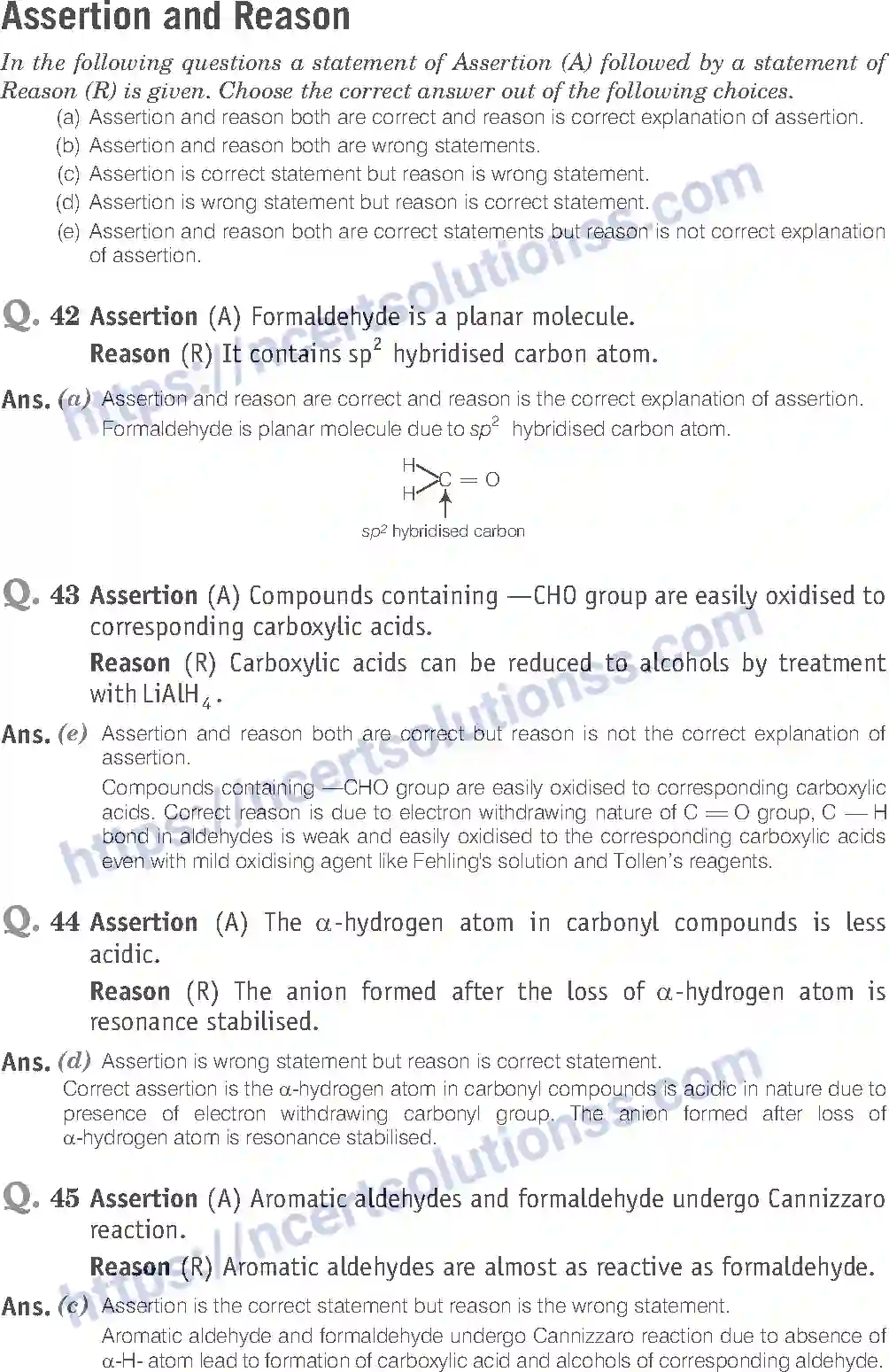 NCERT-Exemplar-Solution-Class-12-Chemistry-Aldehyde-Ketones-and-Carboxylic-Acids-41-page-19