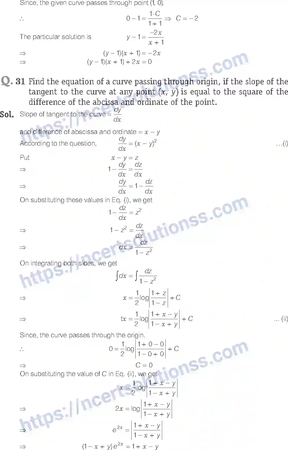 NCERT-Exemplar-Solution-Class-12-Mathematics-Differential-Equations-9-page-19