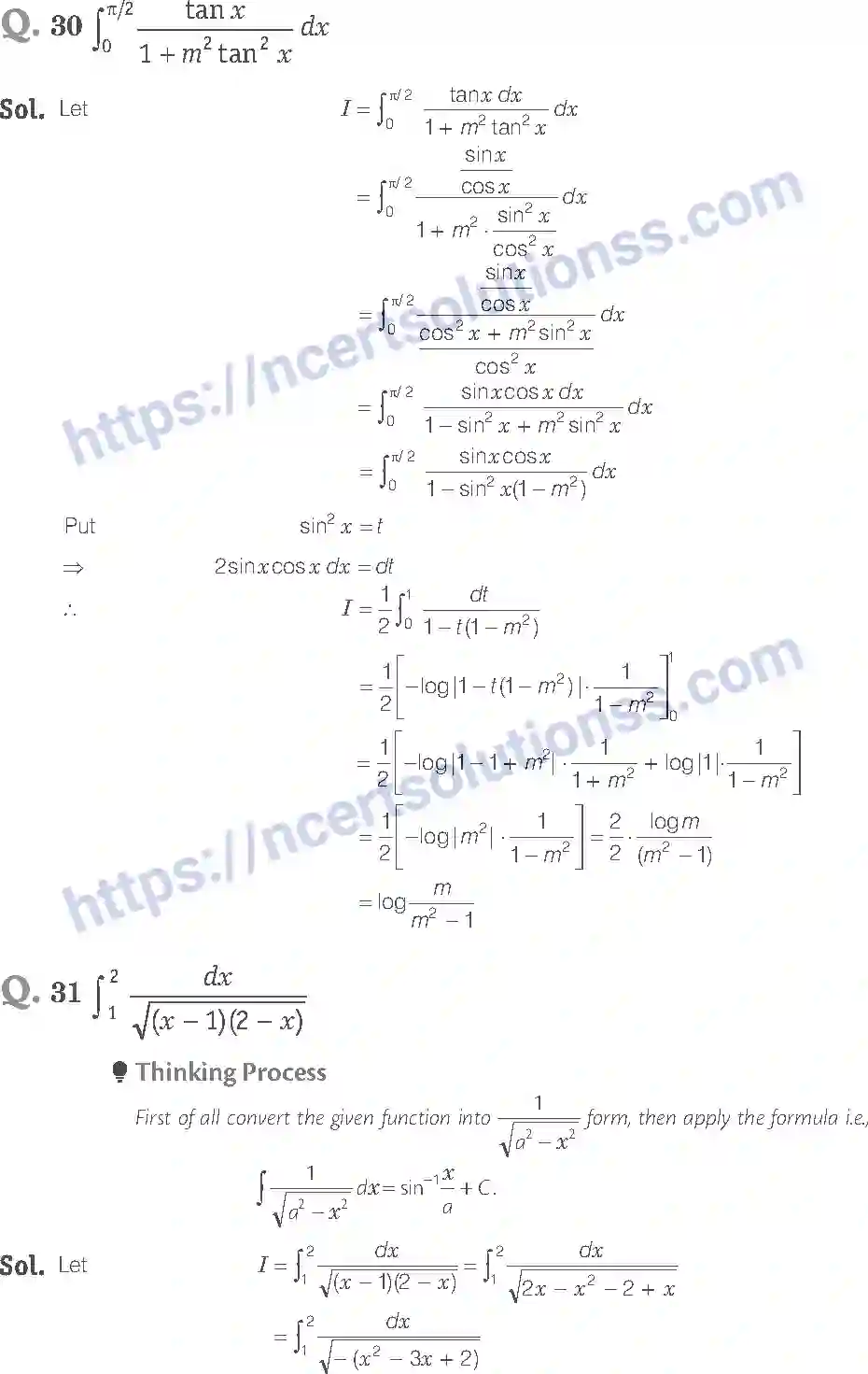 NCERT-Exemplar-Solution-Class-12-Mathematics-Integrals-7-page-13
