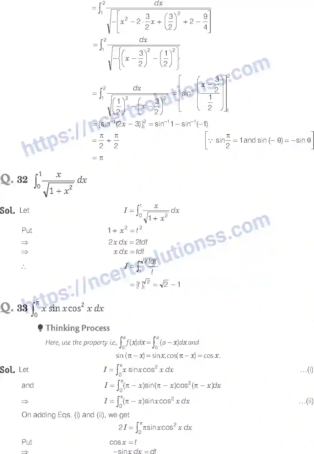 NCERT-Exemplar-Solution-Class-12-Mathematics-Integrals-7-page-14