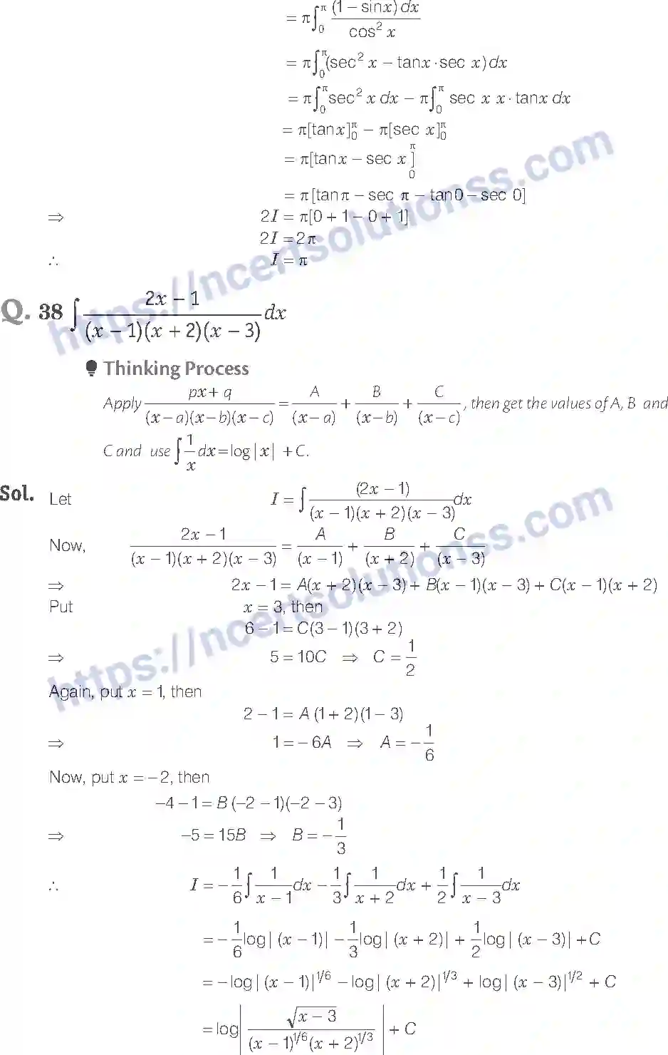NCERT-Exemplar-Solution-Class-12-Mathematics-Integrals-7-page-18