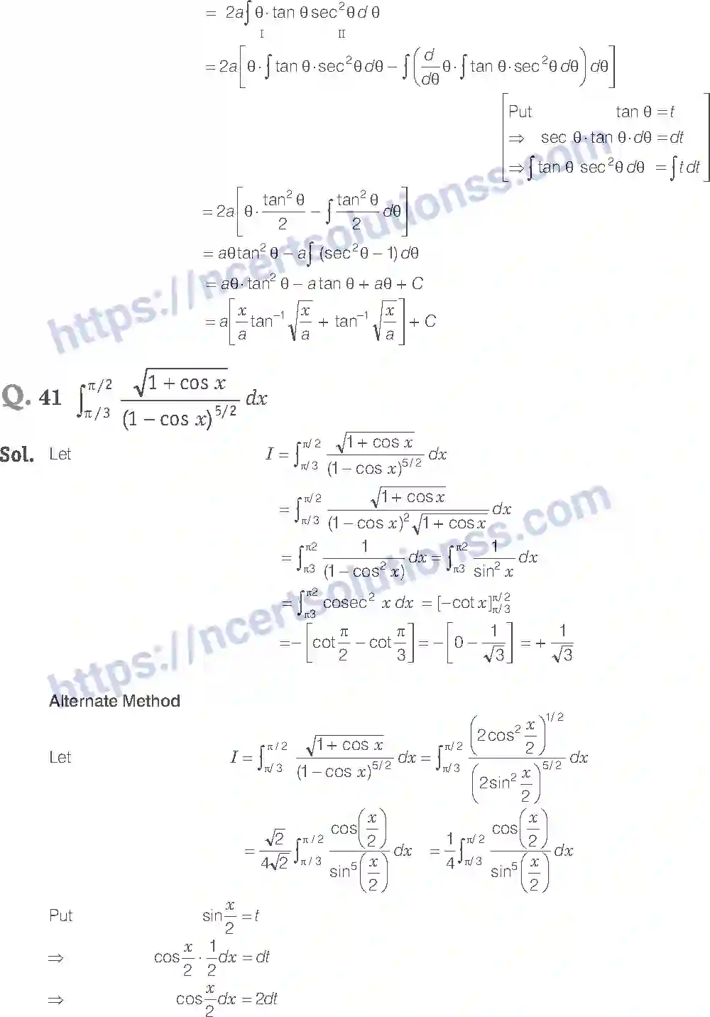 NCERT-Exemplar-Solution-Class-12-Mathematics-Integrals-7-page-20
