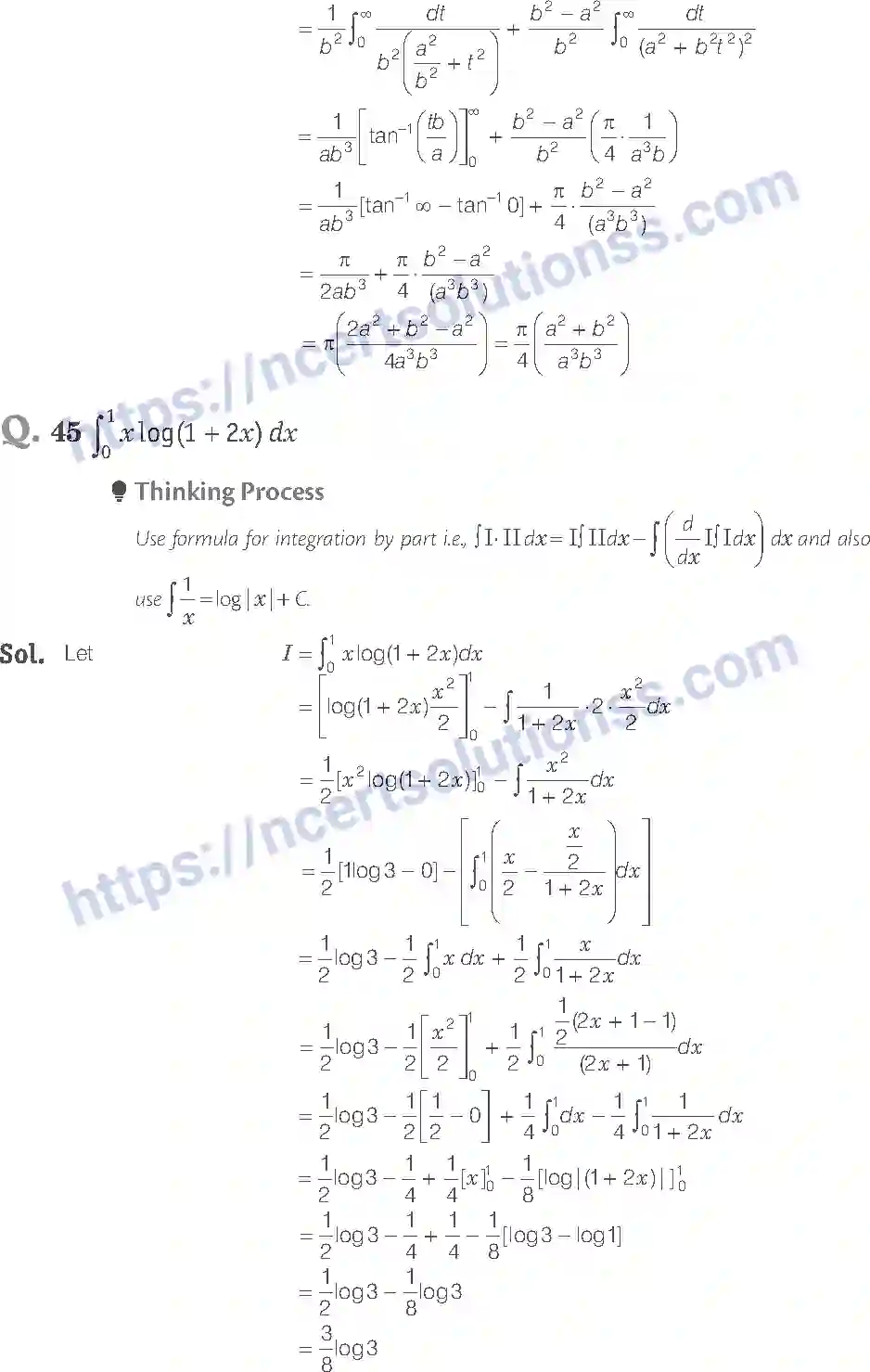 NCERT-Exemplar-Solution-Class-12-Mathematics-Integrals-7-page-24