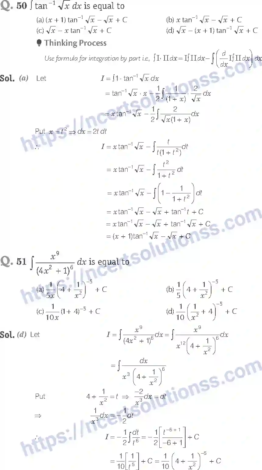 NCERT-Exemplar-Solution-Class-12-Mathematics-Integrals-7-page-28