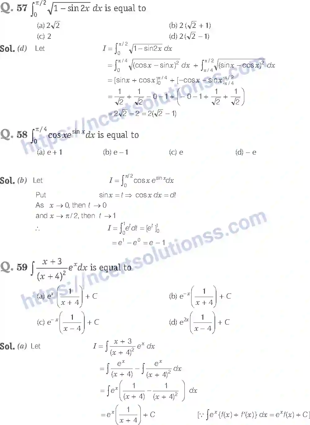 NCERT-Exemplar-Solution-Class-12-Mathematics-Integrals-7-page-31