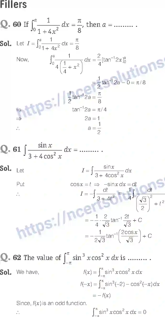 NCERT-Exemplar-Solution-Class-12-Mathematics-Integrals-7-page-32