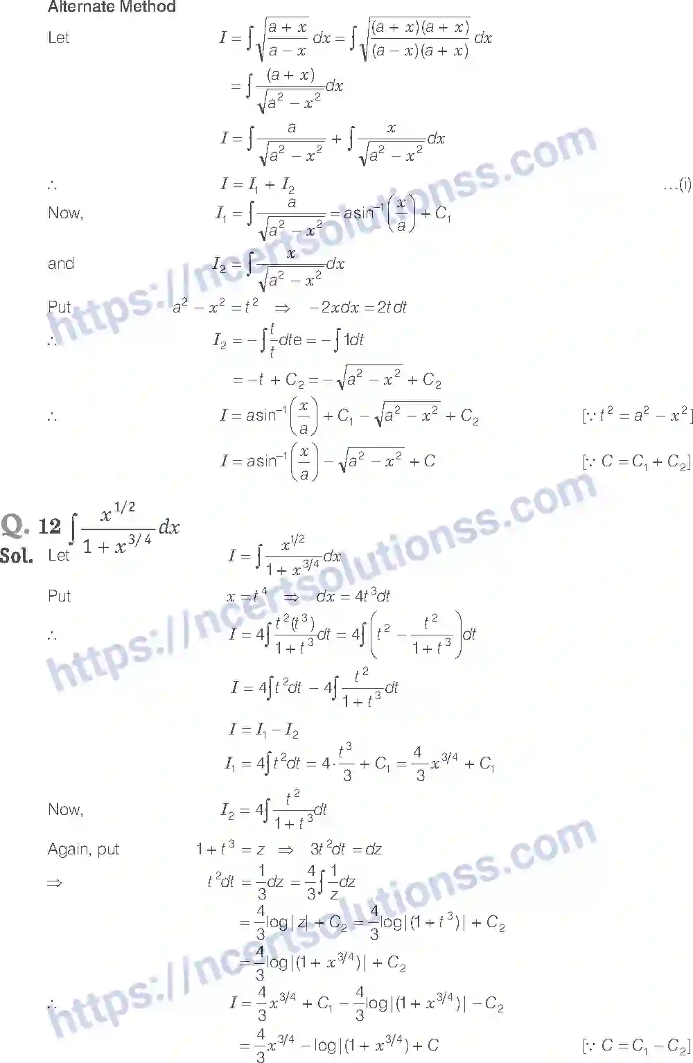 NCERT-Exemplar-Solution-Class-12-Mathematics-Integrals-7-page-5