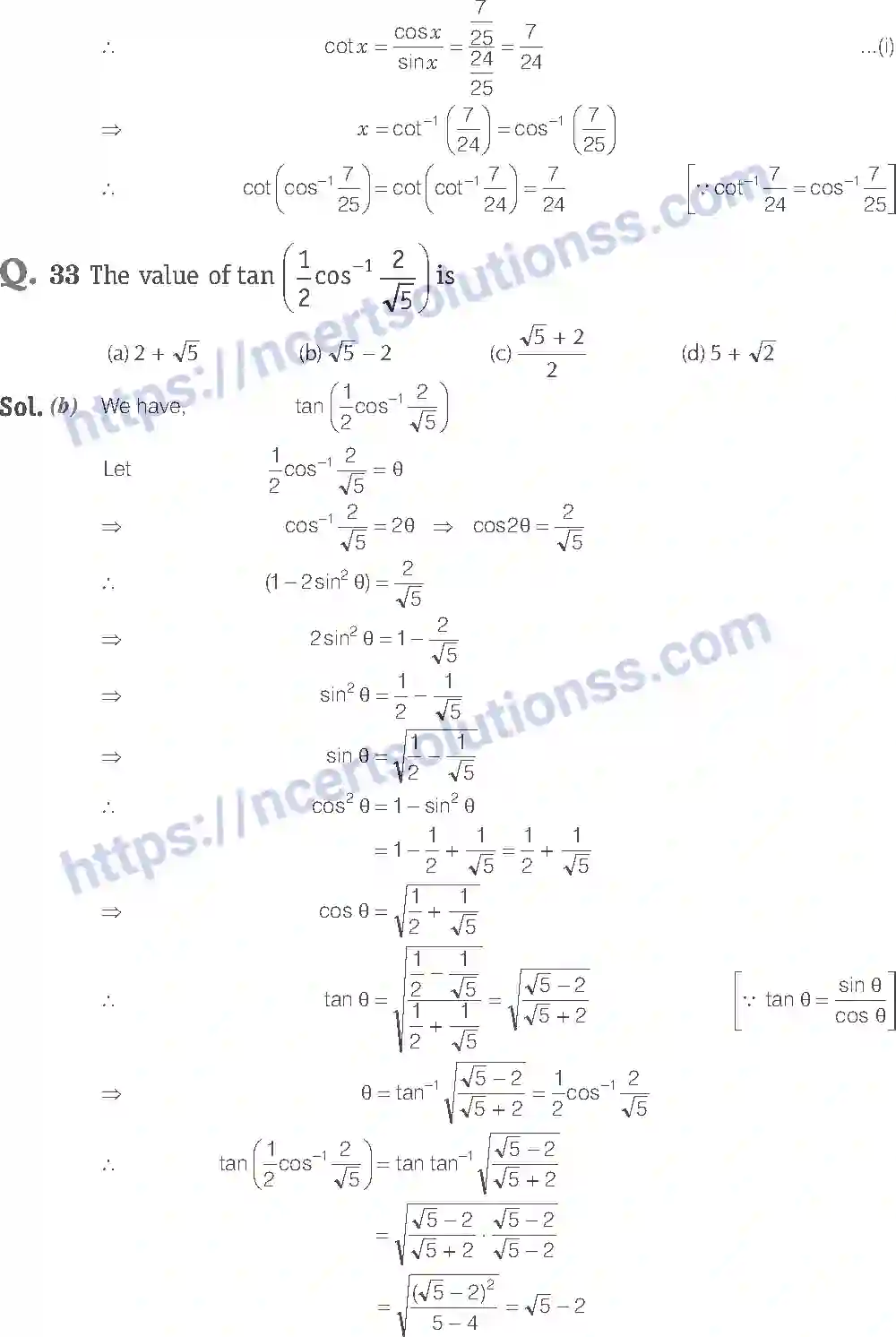 NCERT-Exemplar-Solution-Class-12-Mathematics-Inverse-Trigonometric-Functions-2-page-19