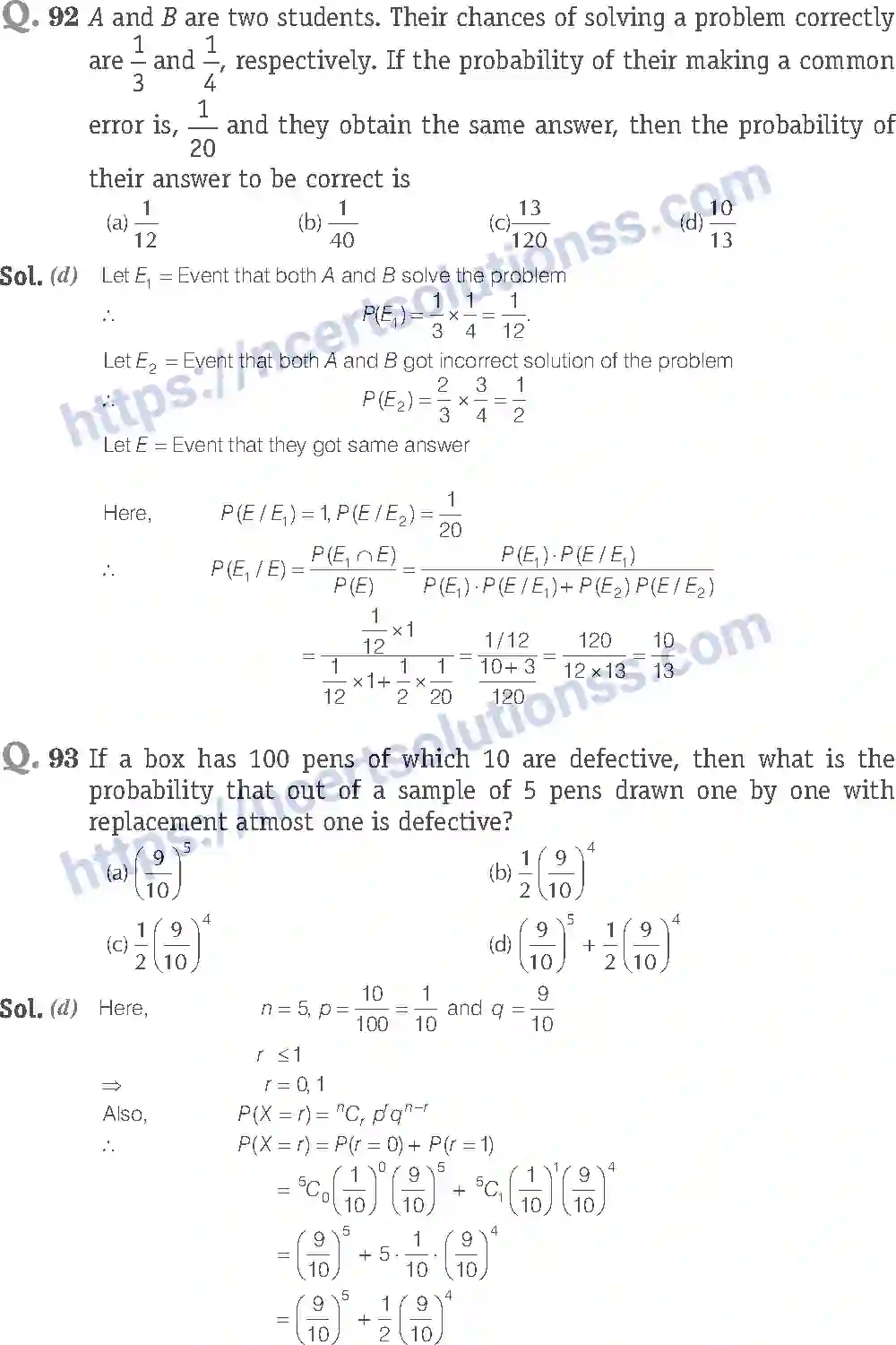 NCERT-Exemplar-Solution-Class-12-Mathematics-Probability-13-page-39