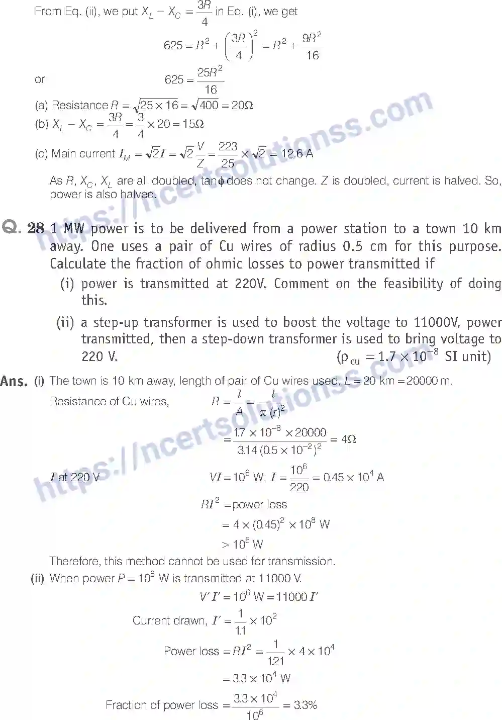 NCERT-Exemplar-Solution-Class-12-Physics-Alternating-Current-52-page-13