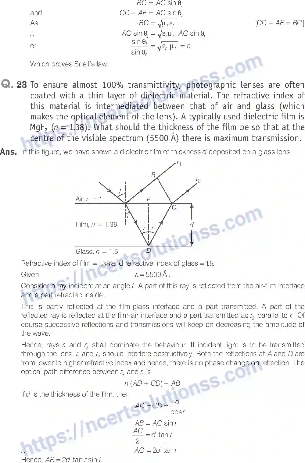 NCERT-Exemplar-Solution-Class-12-Physics-Wave-Optics-55-page-15