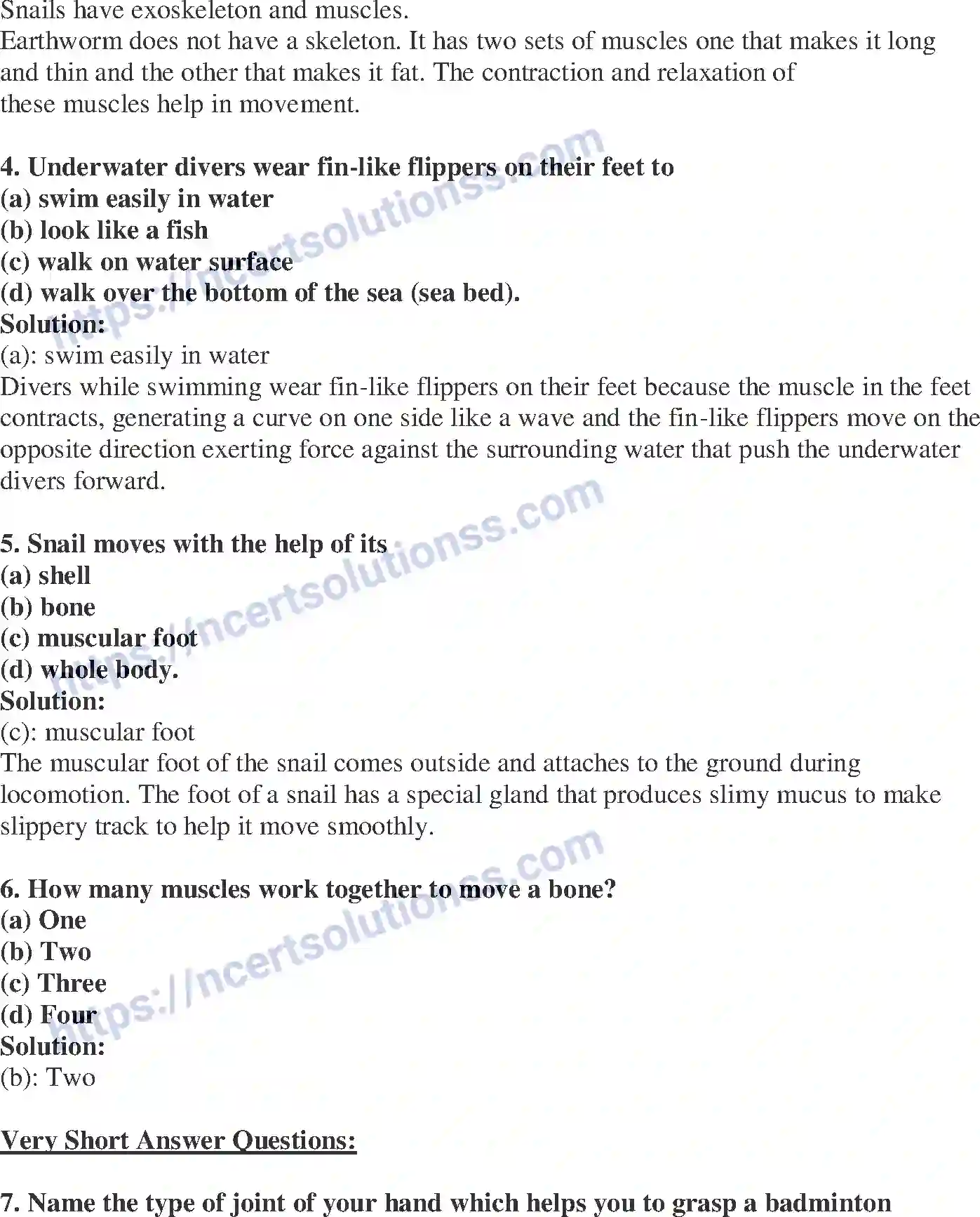 NCERT-Exemplar-Solution-Class-6-Science-Body-Movements-262-page-2