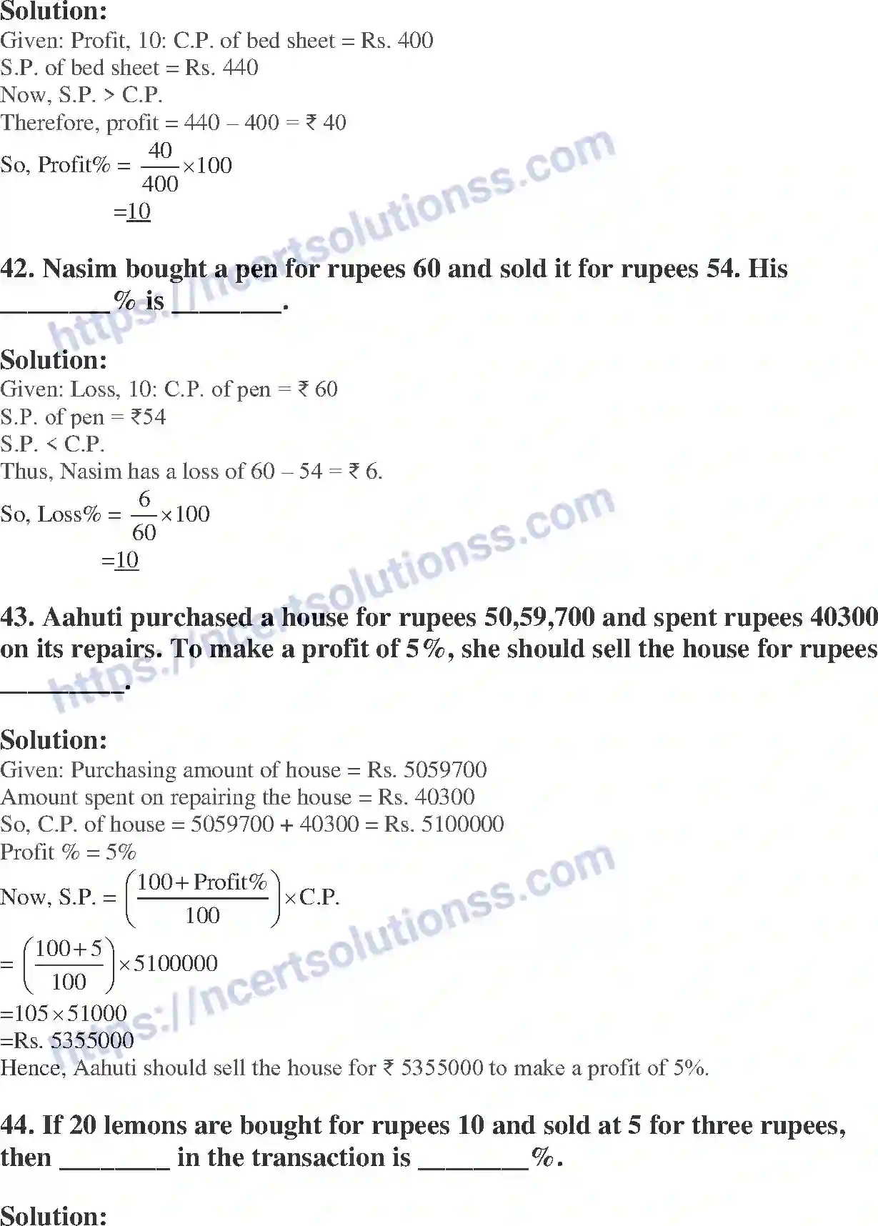 NCERT-Exemplar-Solution-Class-7-Mathematics-Comparing-Quantities-222-page-14