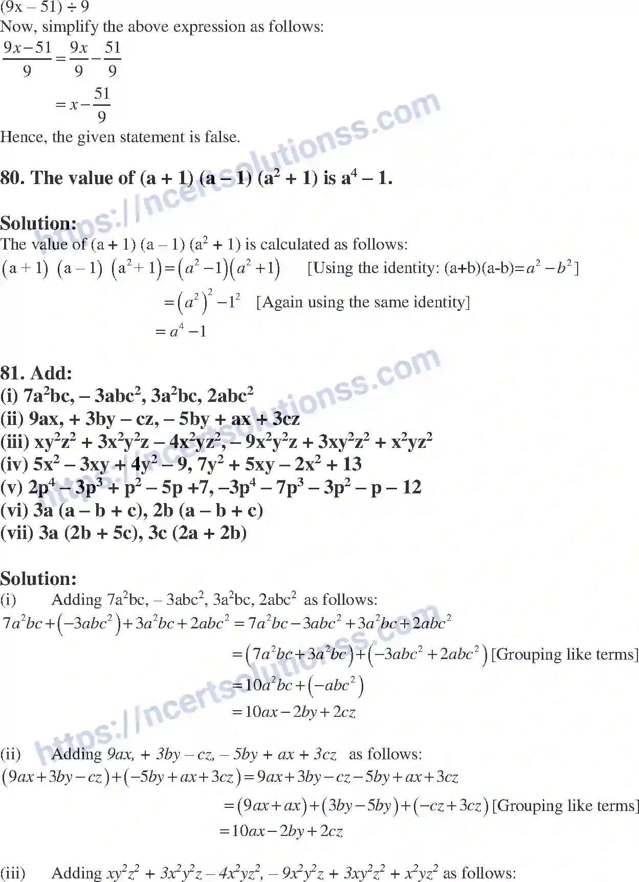 NCERT-Exemplar-Solution-Class-8-Mathematics-Algebraic-Expressions-Identities-and-Factorization-191-page-19