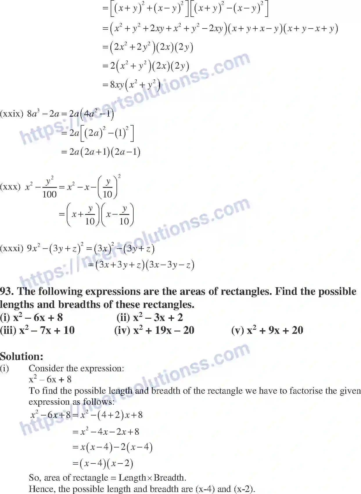 NCERT-Exemplar-Solution-Class-8-Mathematics-Algebraic-Expressions-Identities-and-Factorization-191-page-54