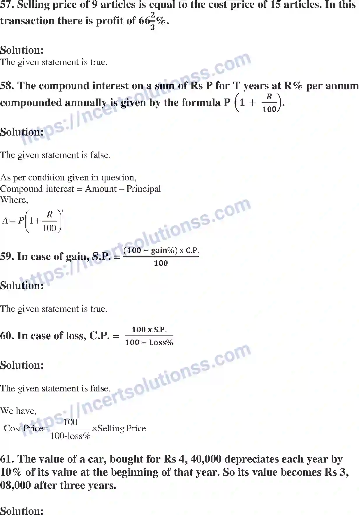 NCERT-Exemplar-Solution-Class-8-Mathematics-Comparing-Quantities-193-page-19