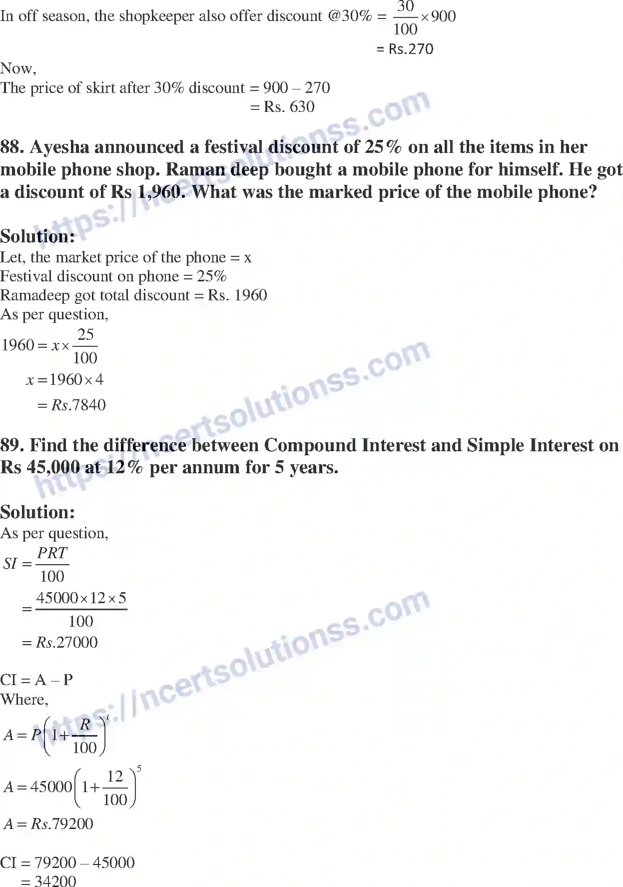 NCERT-Exemplar-Solution-Class-8-Mathematics-Comparing-Quantities-193-page-35