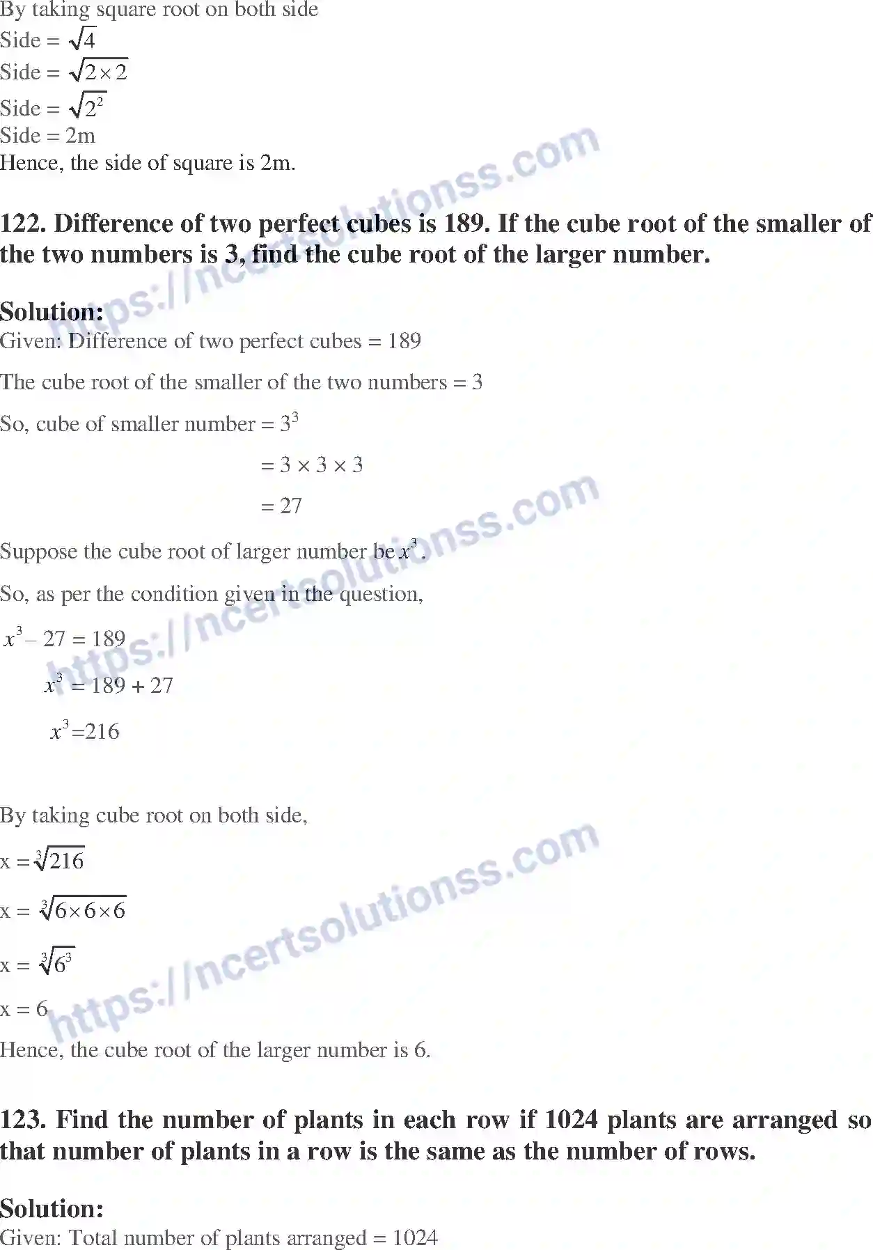 NCERT-Exemplar-Solution-Class-8-Mathematics-Square-Square-Root-and-Cube-Cube-Root-187-page-42