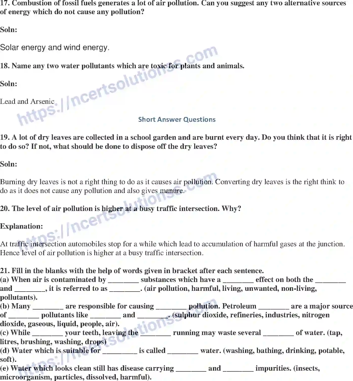 NCERT-Exemplar-Solution-Class-8-Science-Pollution-of-Air-and-Water-215-page-5
