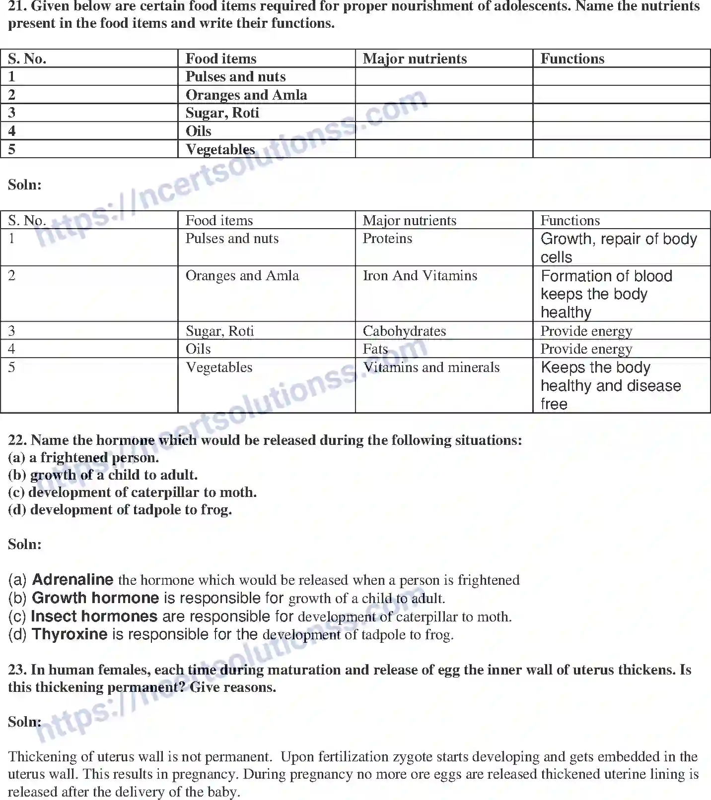 NCERT-Exemplar-Solution-Class-8-Science-Reaching-the-Age-of-Adolescence-207-page-9