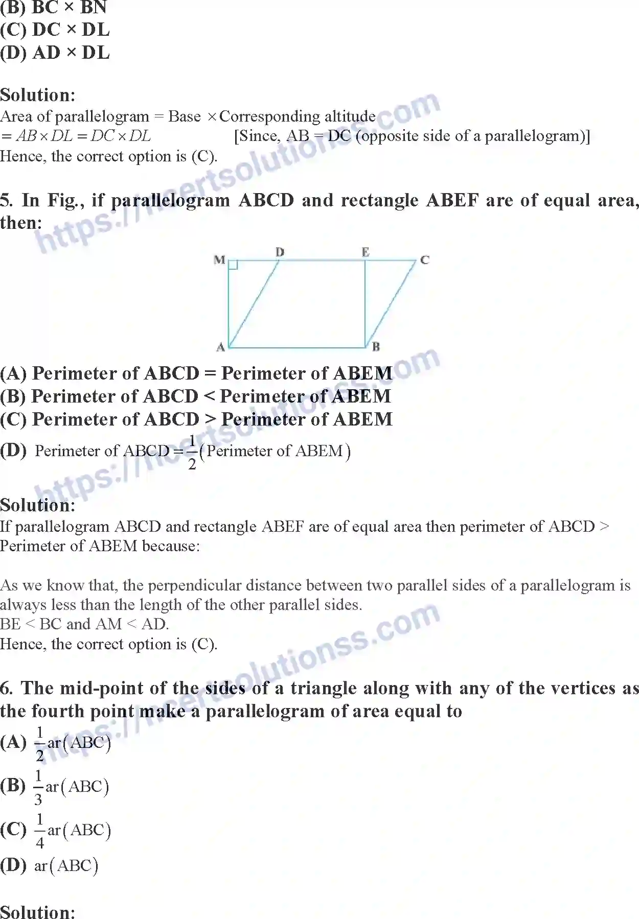 NCERT-Exemplar-Solution-Class-9-Mathematics-Areas-of-Parallelograms-and-Triangles-164-page-3