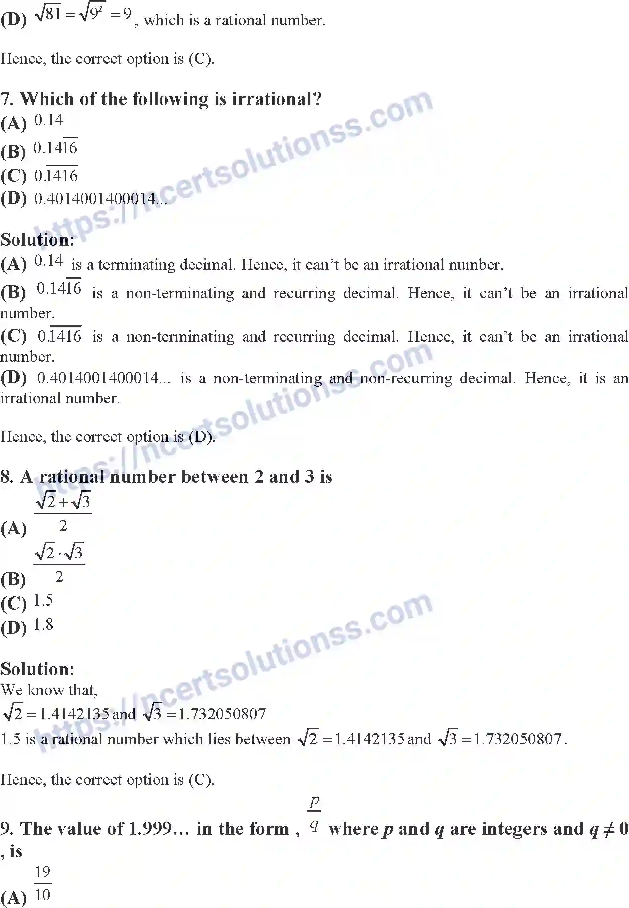 NCERT-Exemplar-Solution-Class-9-Mathematics-Number-System-156-page-3