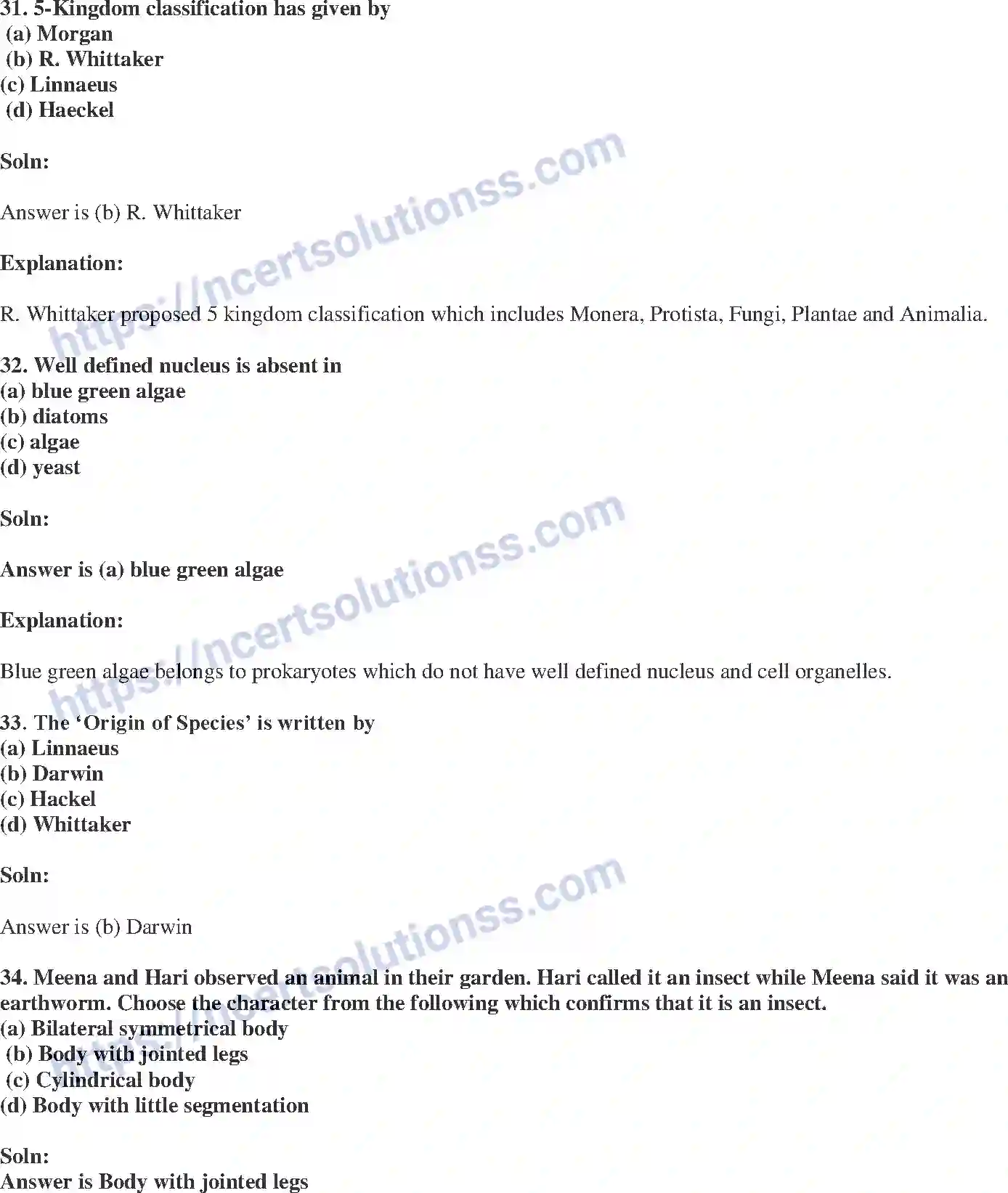 NCERT-Exemplar-Solution-Class-9-Science-Diversity-in-Living-Organisms-176-page-11