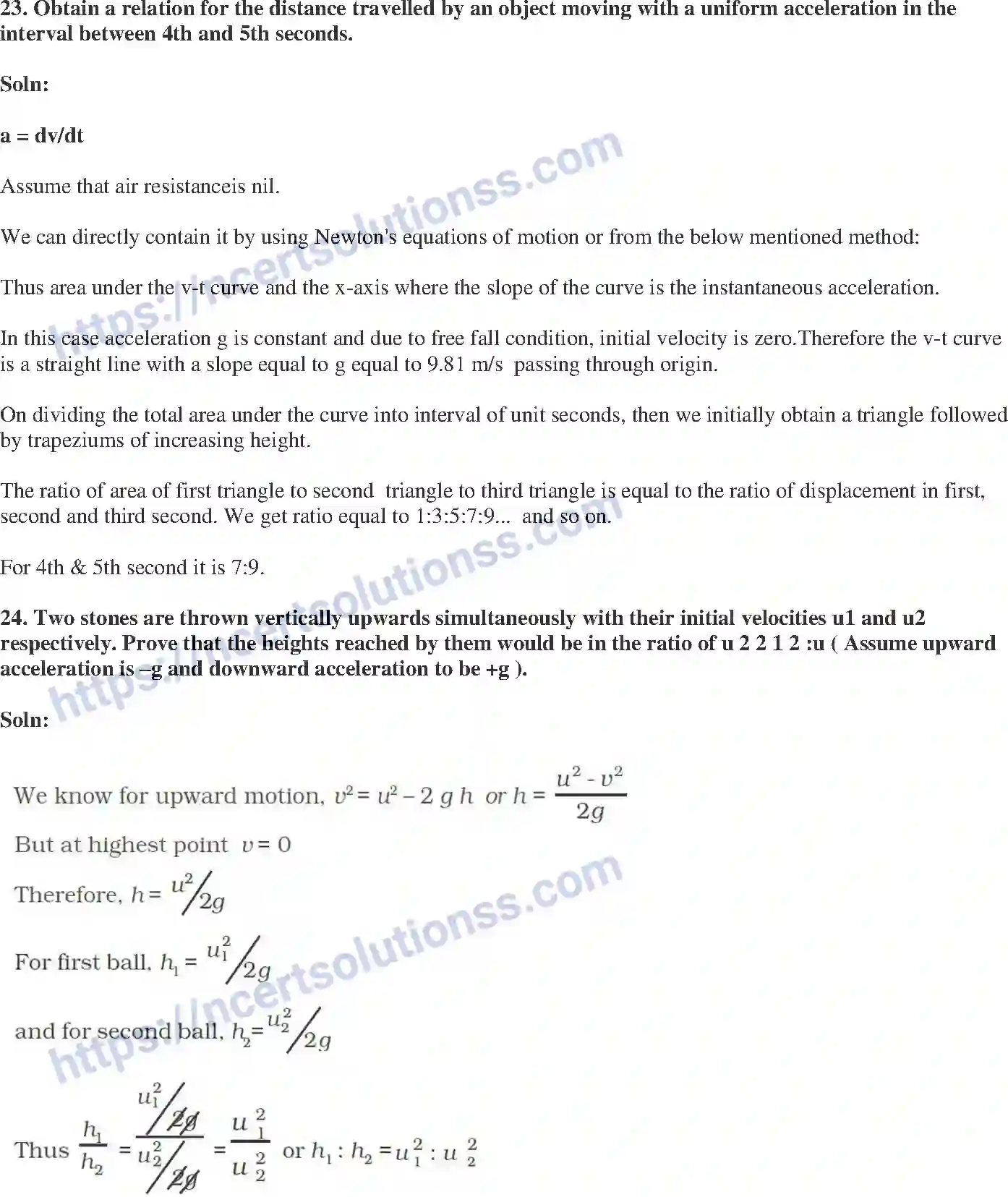 NCERT-Exemplar-Solution-Class-9-Science-Motion-177-page-11