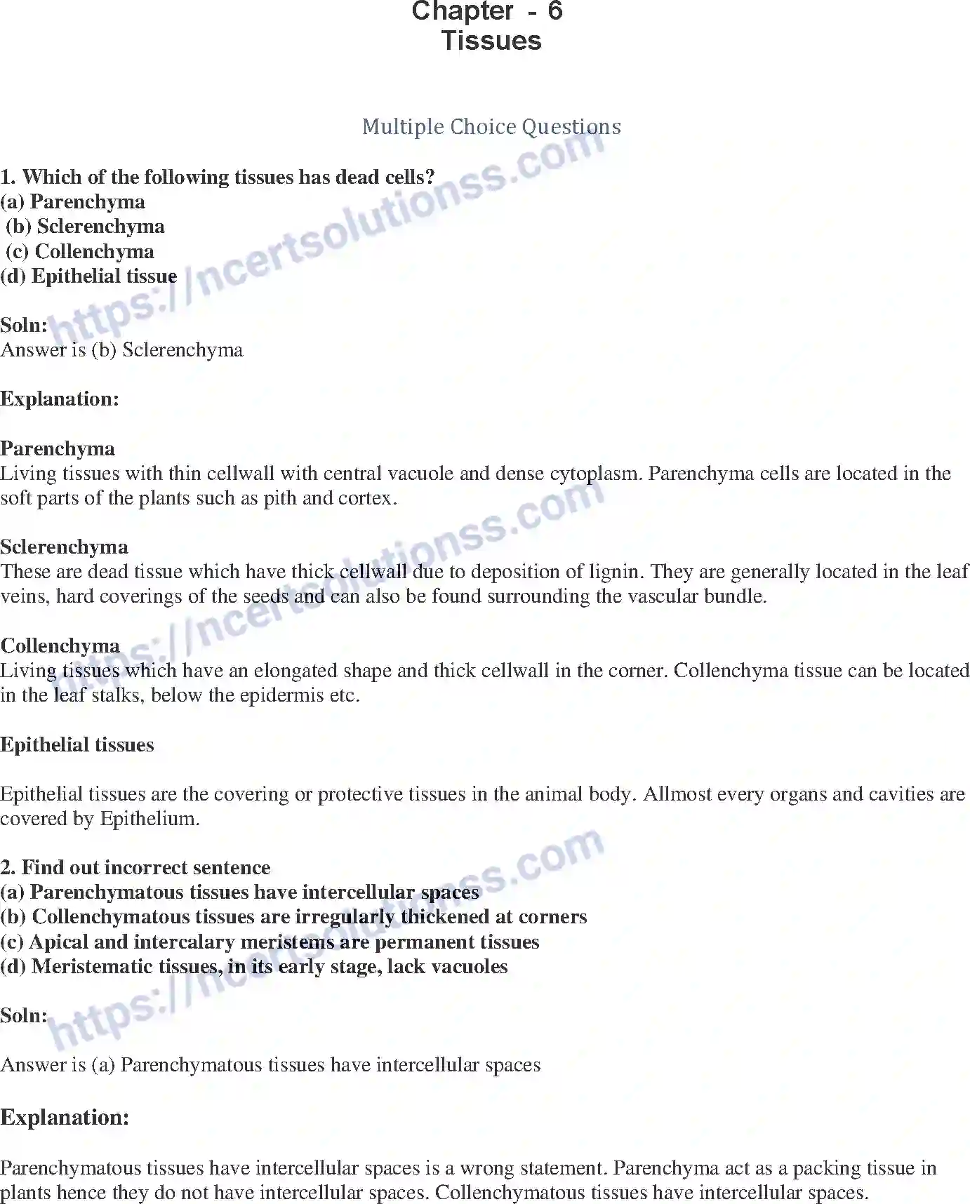 NCERT-Exemplar-Solution-Class-9-Science-Tissues-175-page-1