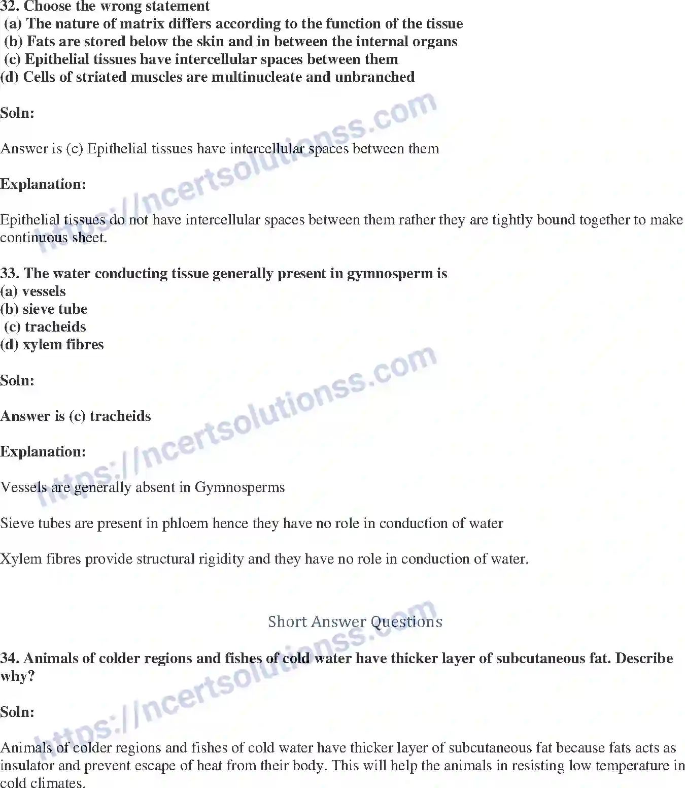 NCERT-Exemplar-Solution-Class-9-Science-Tissues-175-page-11