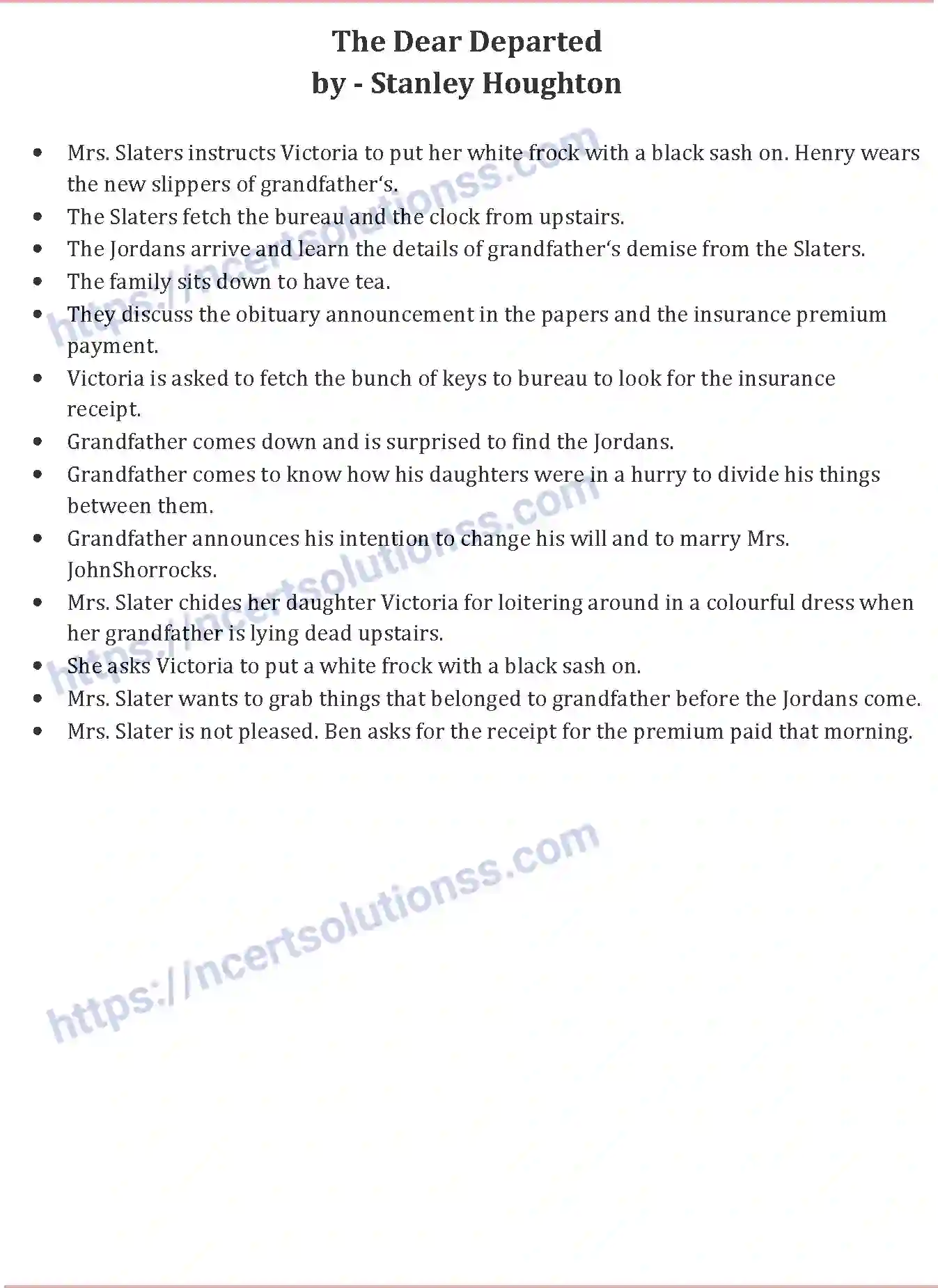 NCERT-Notes-Class-10-English-Communicative-The-Dear-Departed-509-page-1