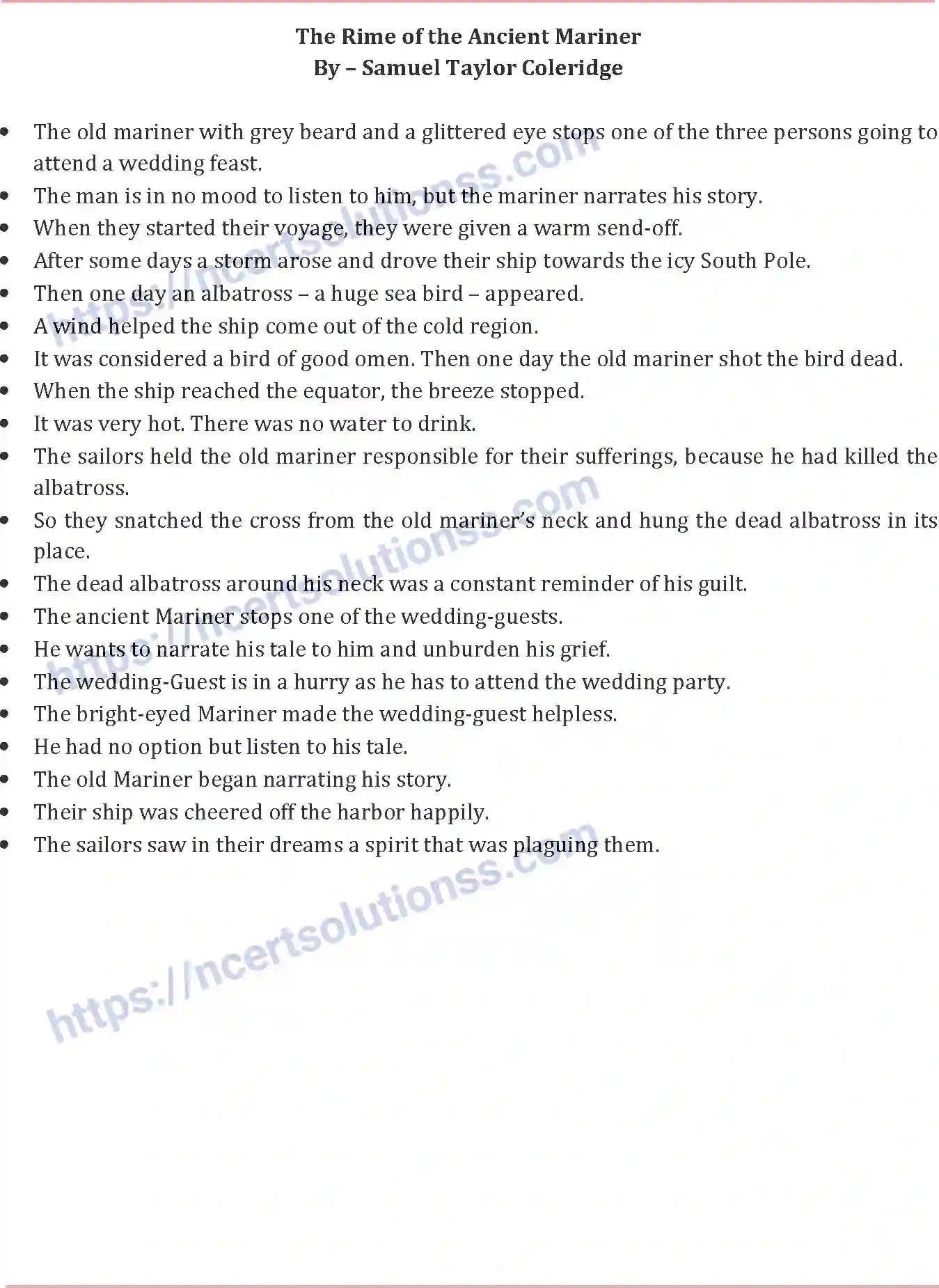 NCERT-Notes-Class-10-English-Communicative-The-Rime-of-Ancient-Mariner-521-page-1