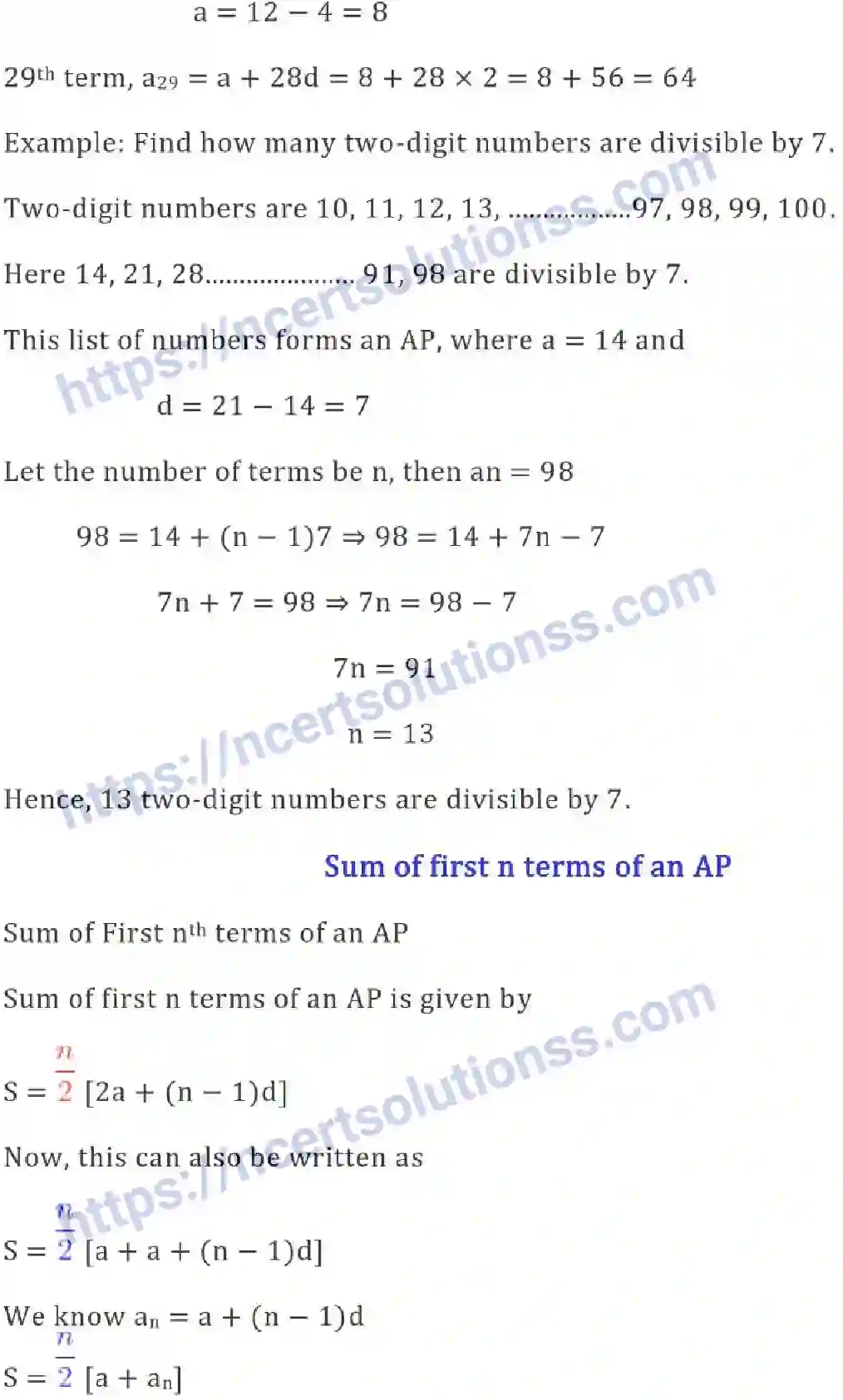 NCERT-Notes-Class-10-Maths-Arithematic-Progressions-481-page-8