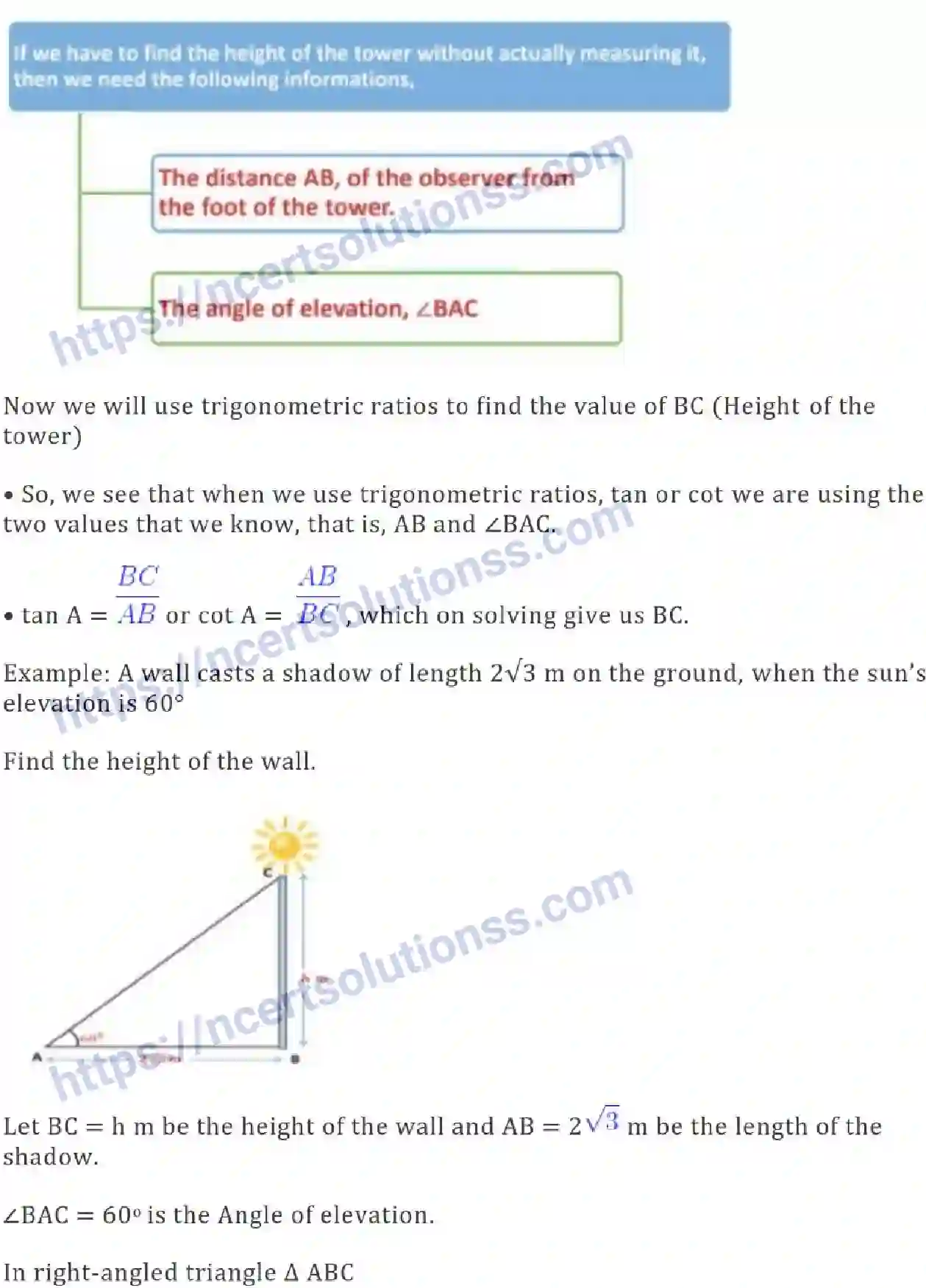 NCERT-Notes-Class-10-Maths-Some-Applications-of-Trigonometry-485-page-2