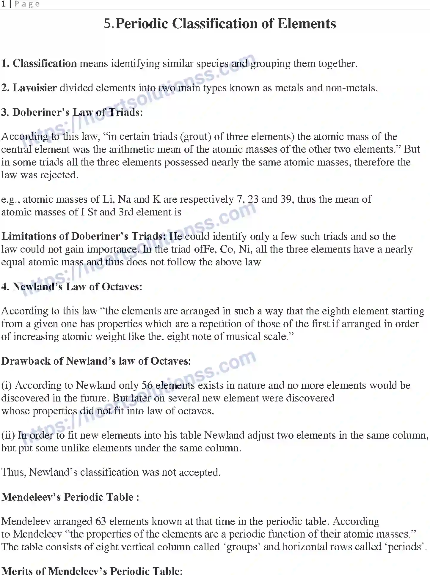 NCERT-Notes-Class-10-Science-Periodic-Classification-of-Elements-496-page-1