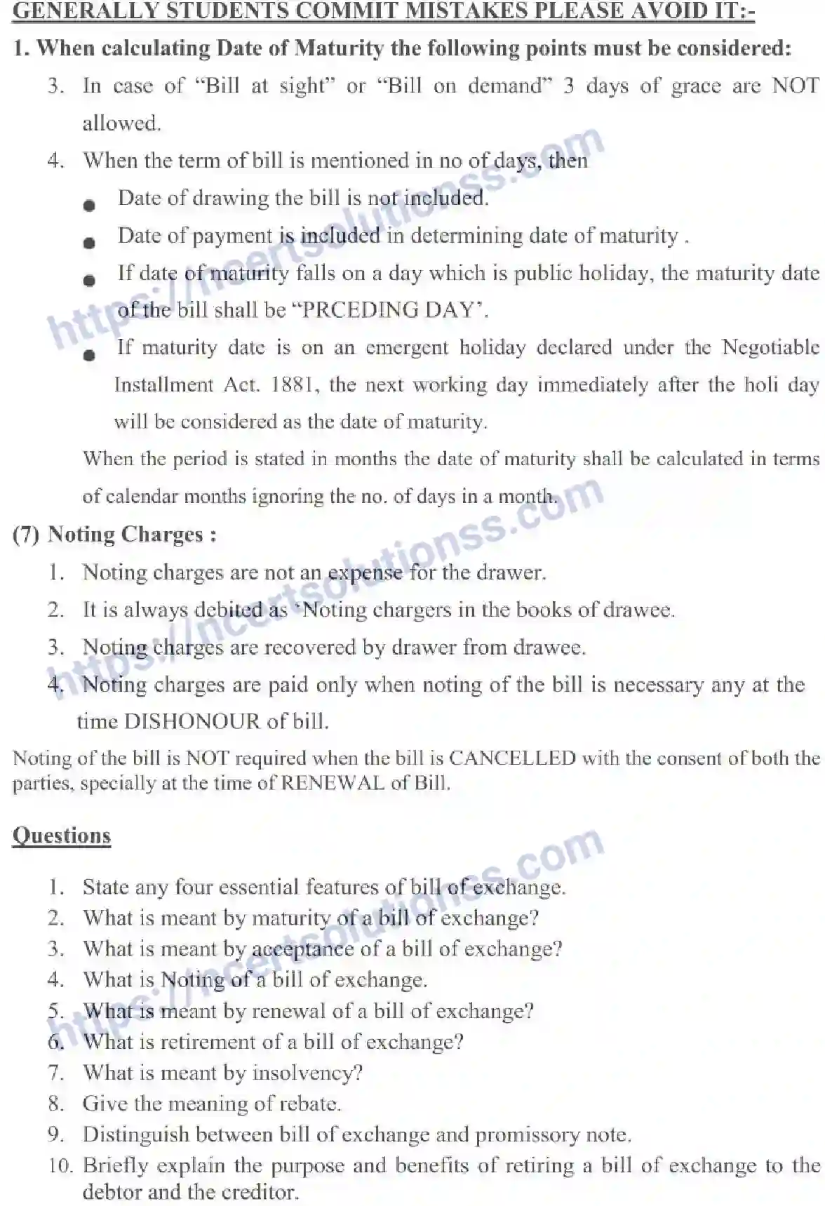 NCERT-Notes-Class-11-Accountancy-Accounting-For-Bills-Of-Exchange-322-page-27