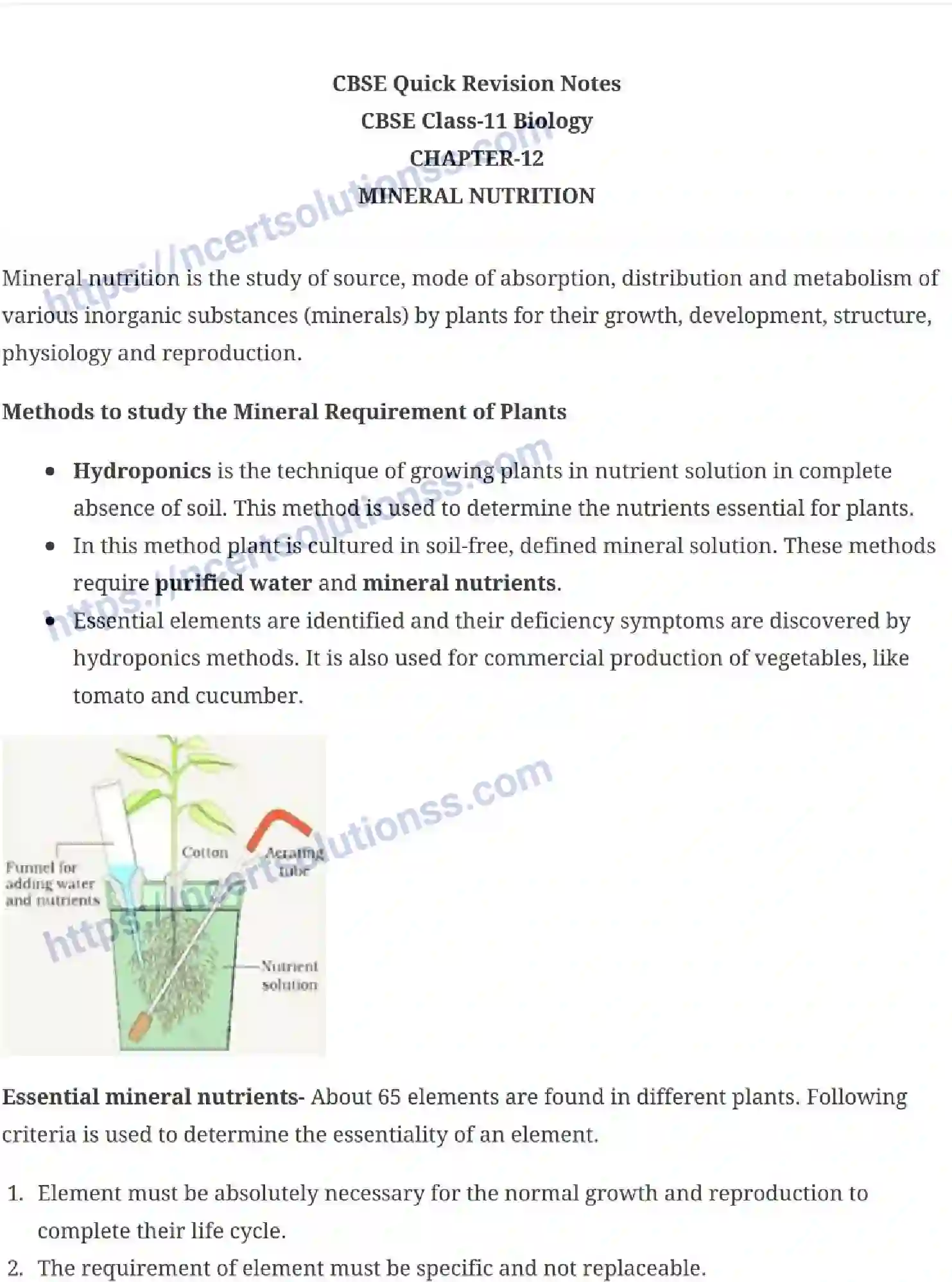 NCERT-Notes-Class-11-Biology-Mineral-Nutrition-236-page-1