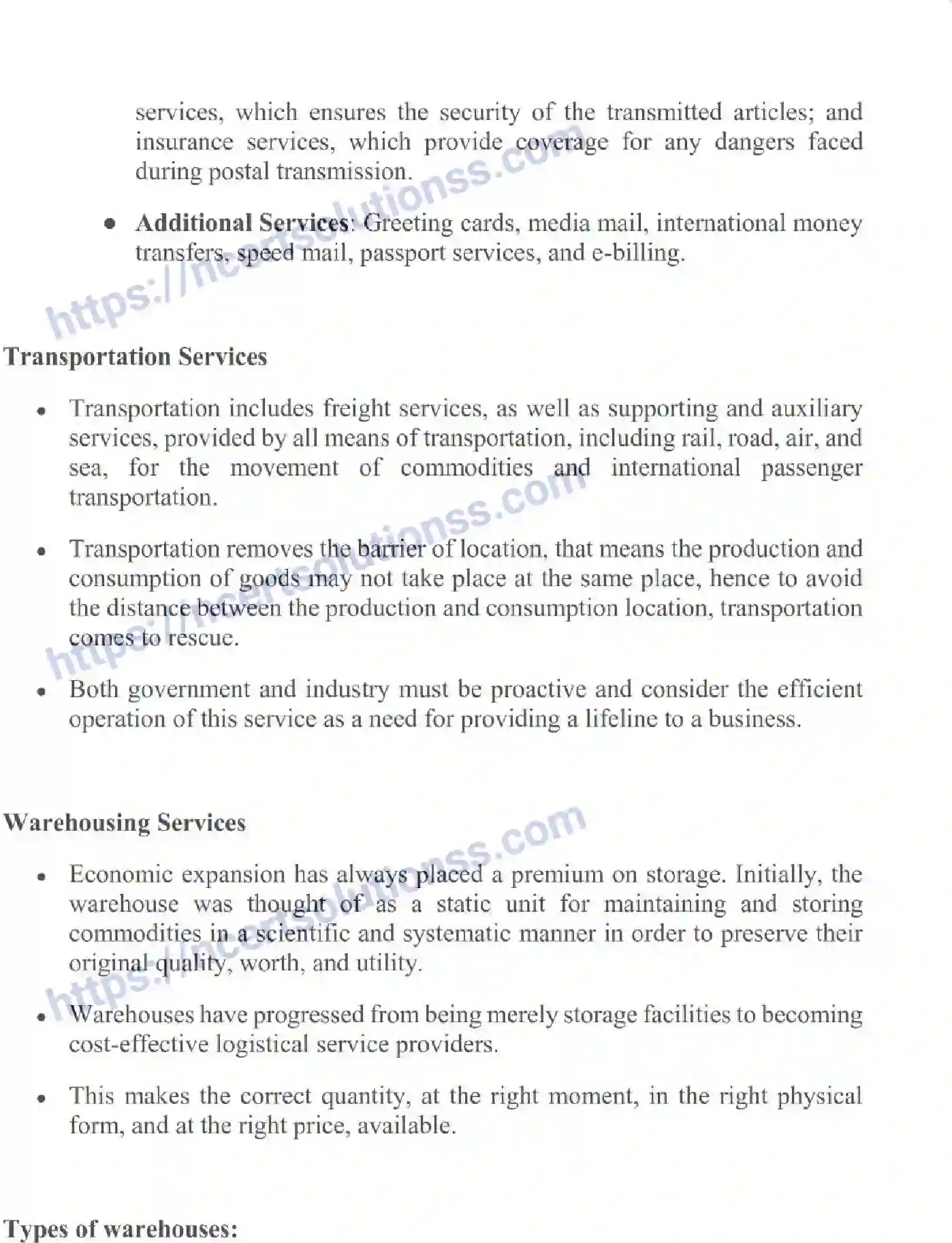 NCERT-Notes-Class-11-Business-Studies-Business-Services-2-340-page-17