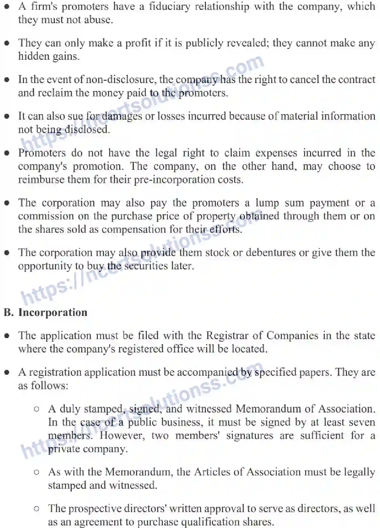 NCERT-Notes-Class-11-Business-Studies-Formation-of-a-Company-343-page-6