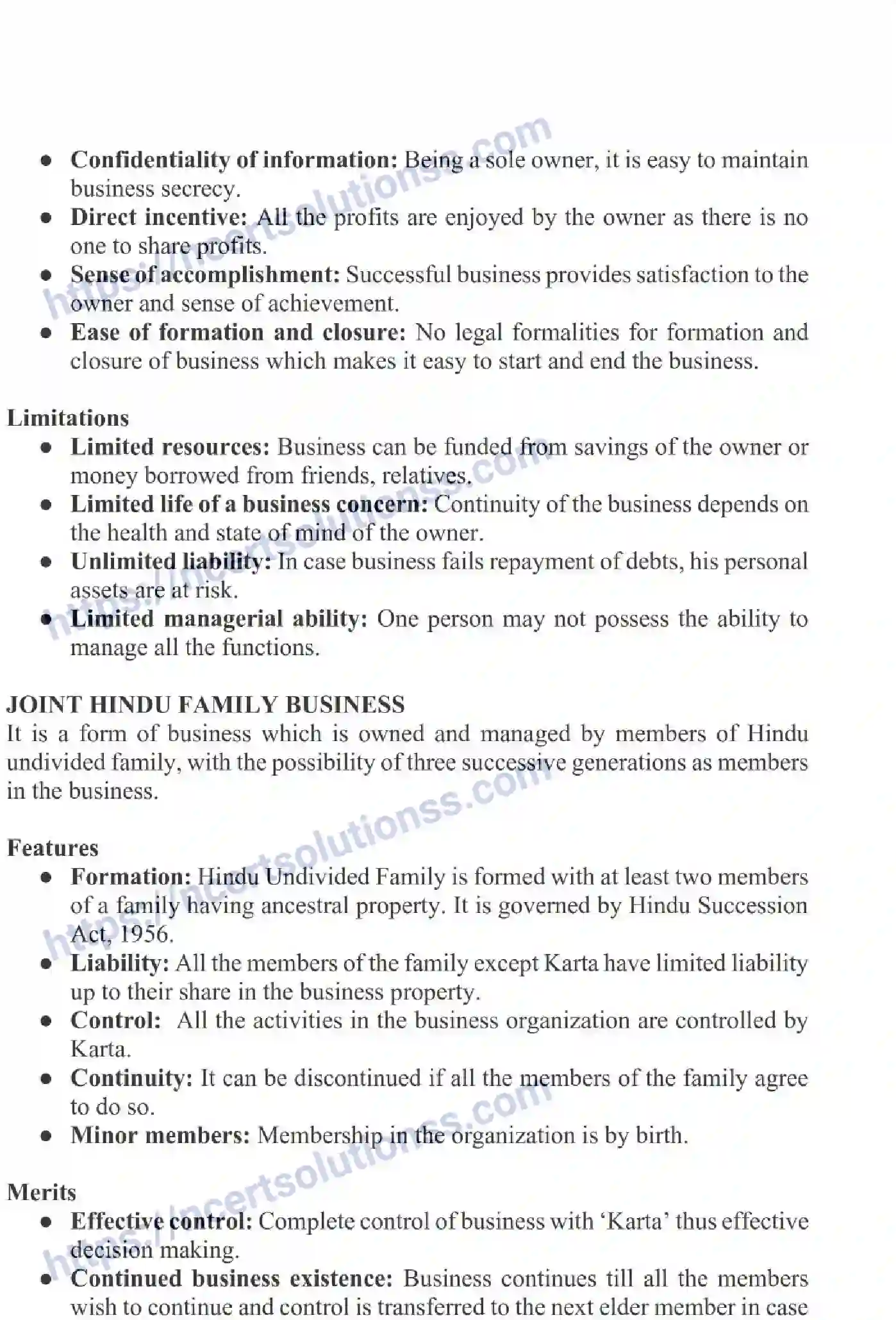 NCERT-Notes-Class-11-Business-Studies-Forms-of-Business-Organisation-338-page-2