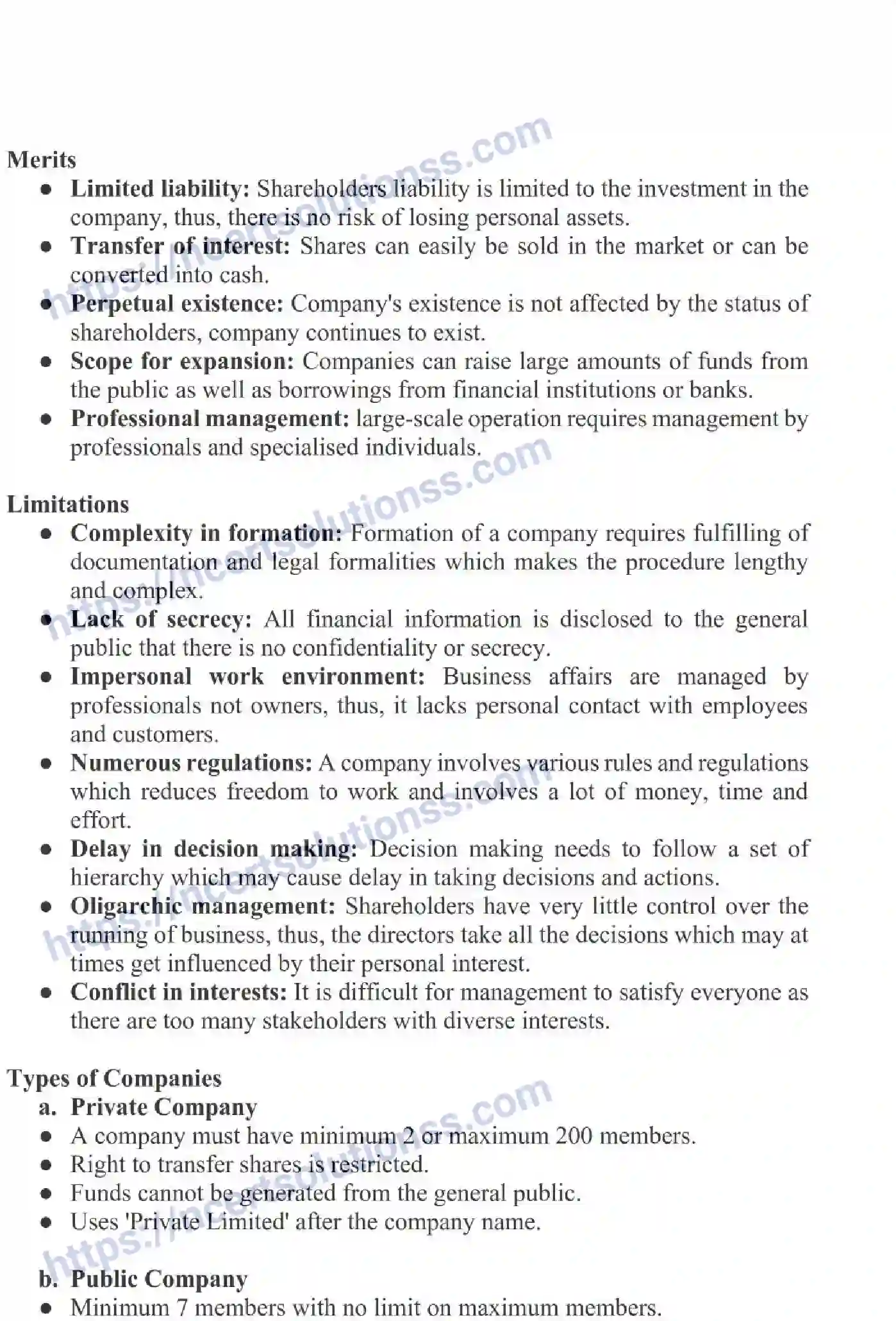 NCERT-Notes-Class-11-Business-Studies-Forms-of-Business-Organisation-338-page-9