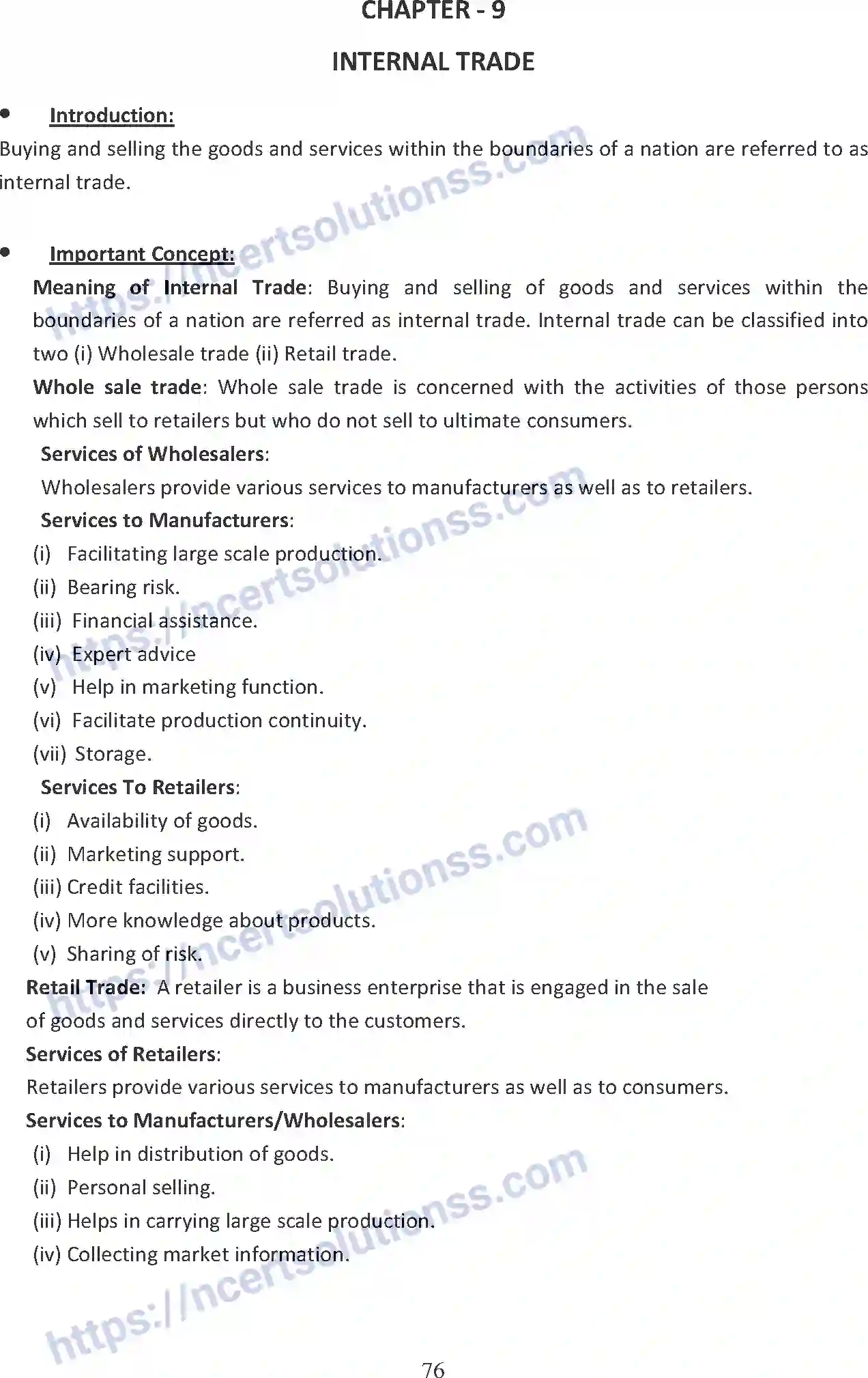 NCERT-Notes-Class-11-Business-Studies-Internal-Trade-336-page-1